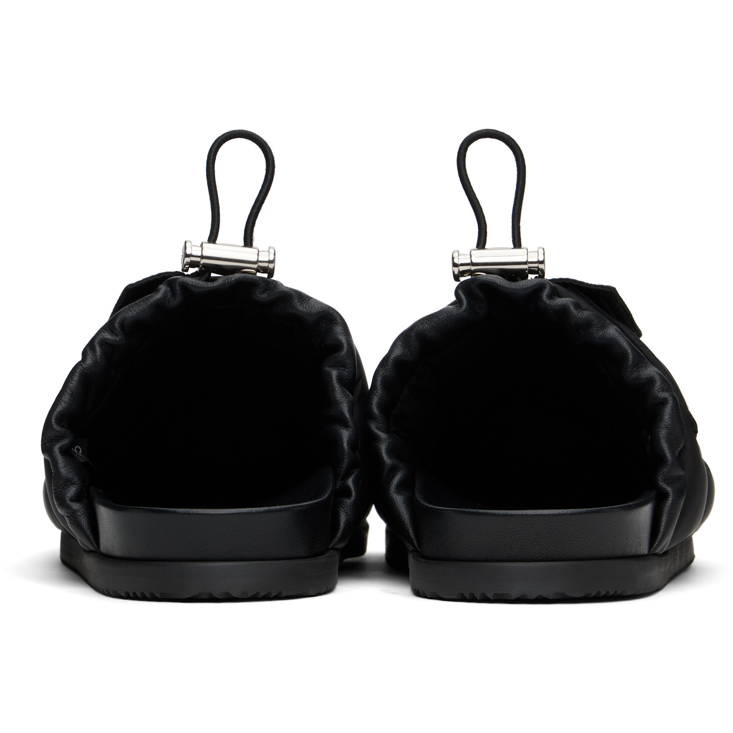  Moncler Black 'mon Pocket' Slippers 
