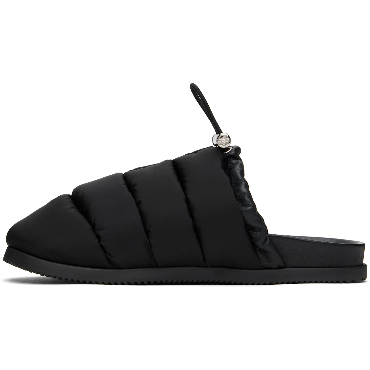  Moncler Black 'mon Pocket' Slippers 