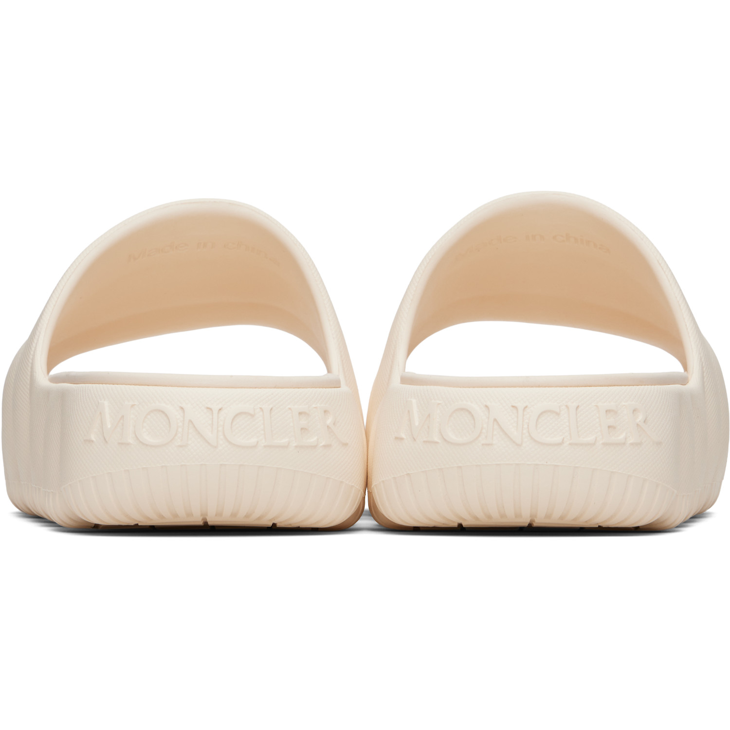  Moncler Off-white Lilo Quilted Eva Pool Slides 