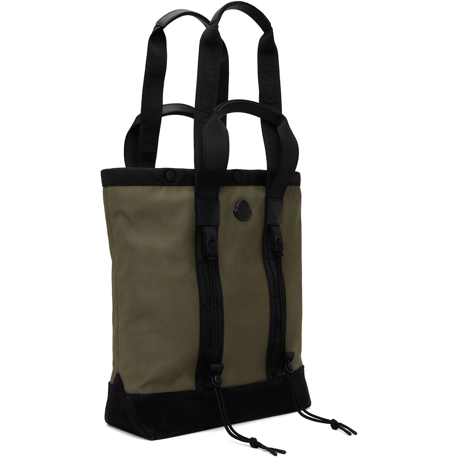  Moncler Khaki & Black Small Tech Tote 