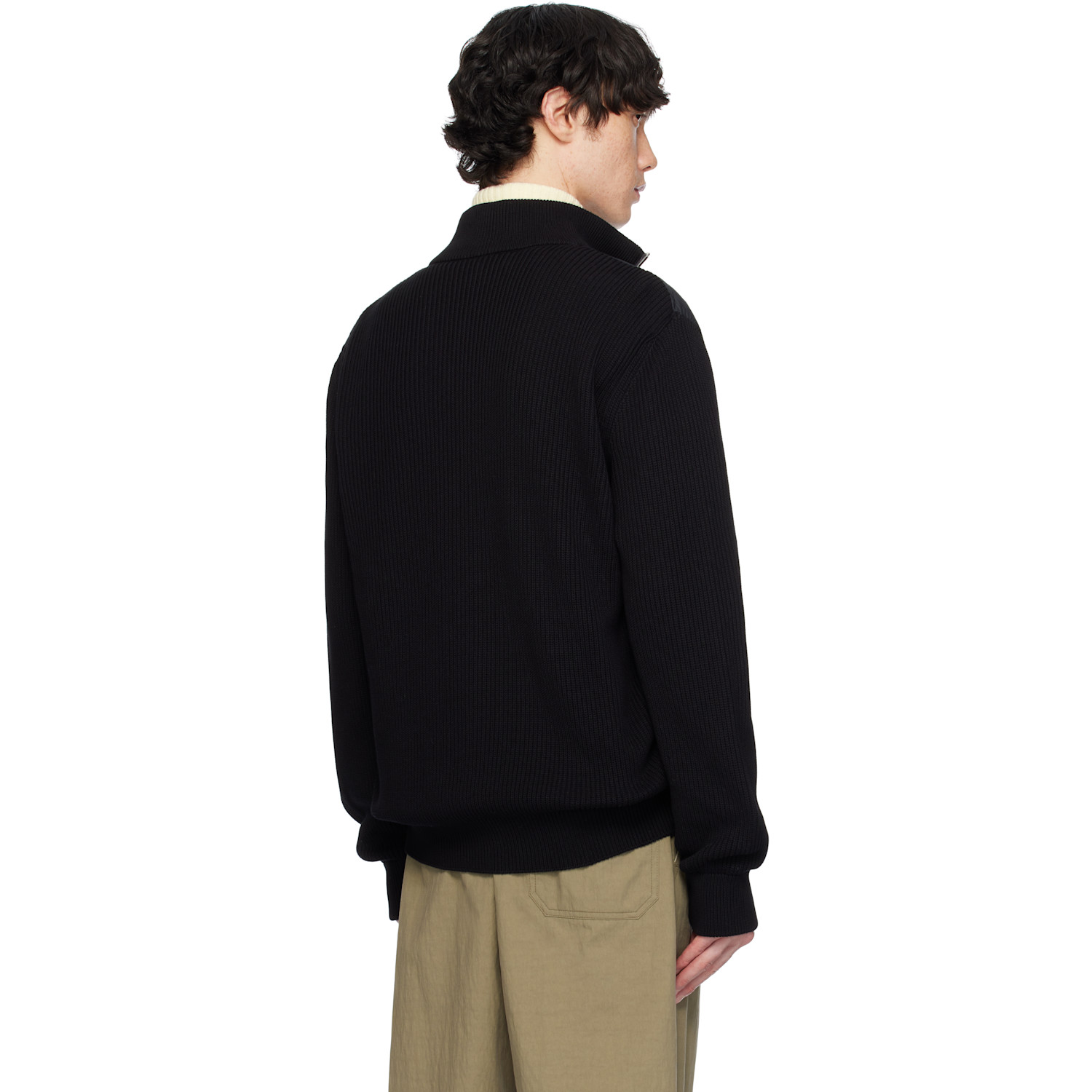  Moncler Black Padded Cotton Zip-up Down Jacket 