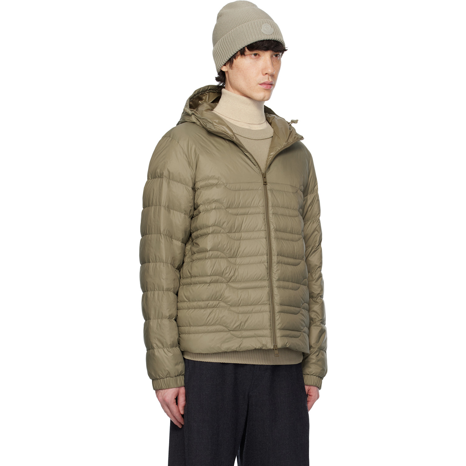  Moncler Khaki Cp Archivio Creativo Aleso Down Jacket 