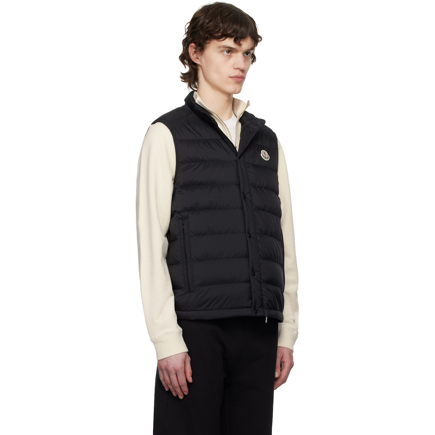  Moncler Black Barthe Down Vest 