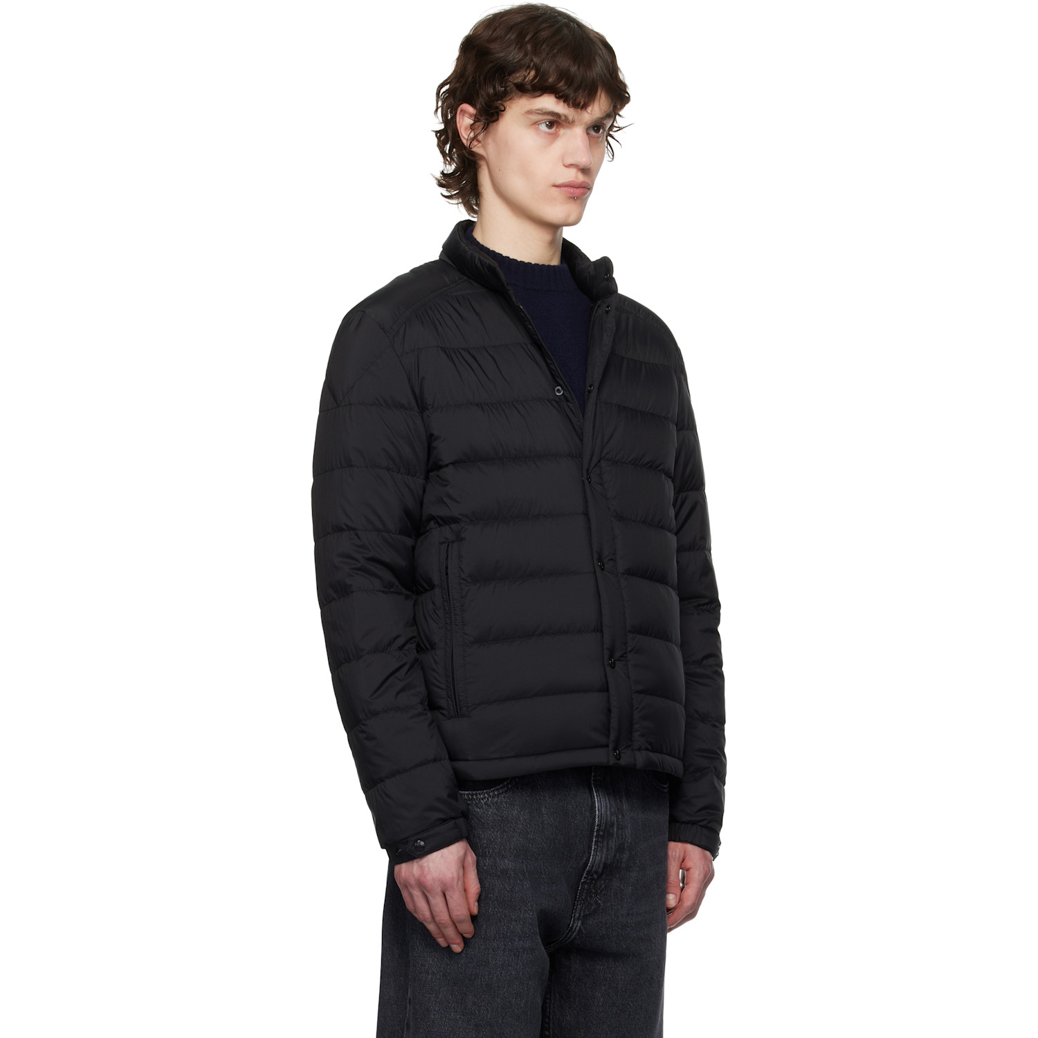  Moncler Black Selves Short Down Jacket 