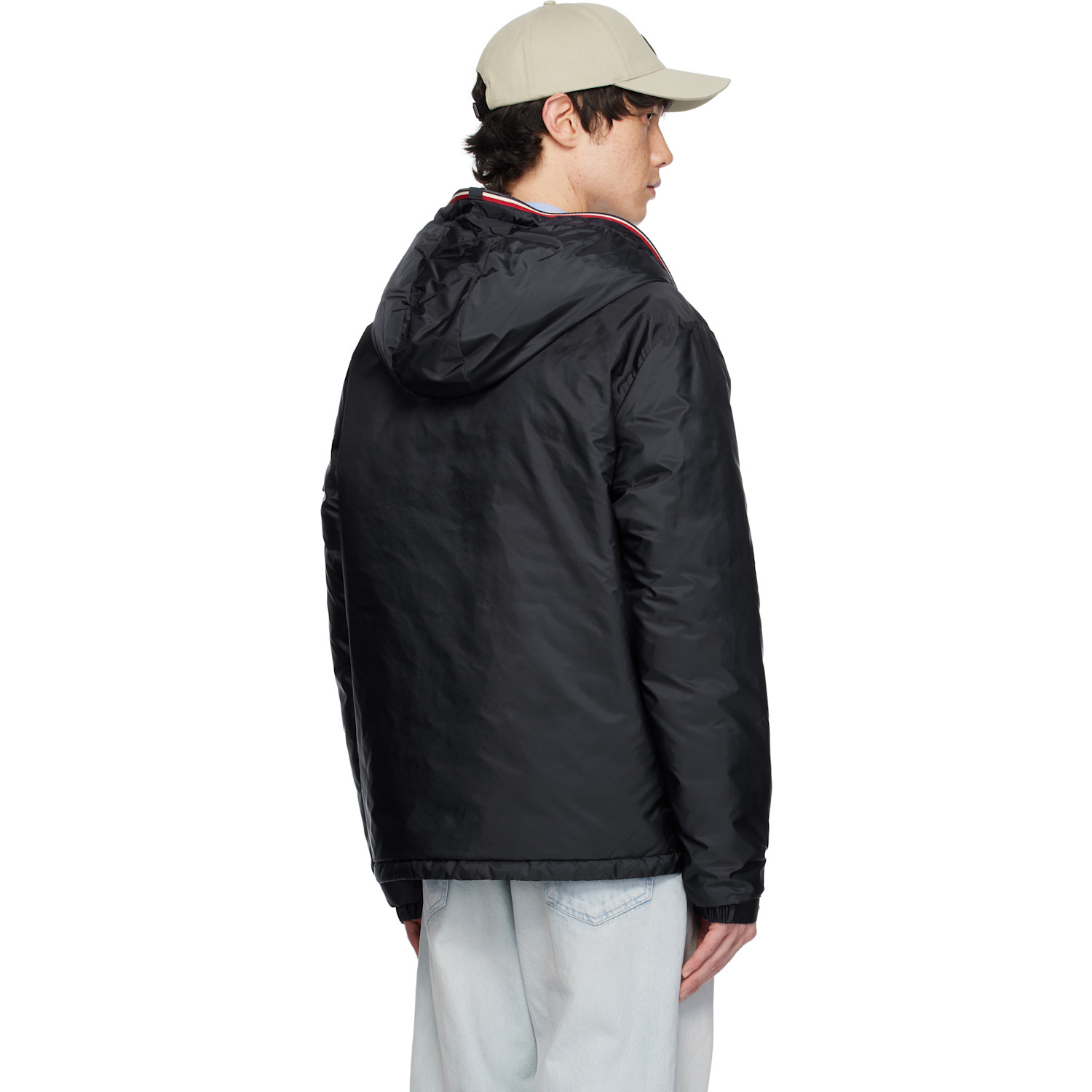  Moncler Navy Evettes Hooded Short Down Jacket 