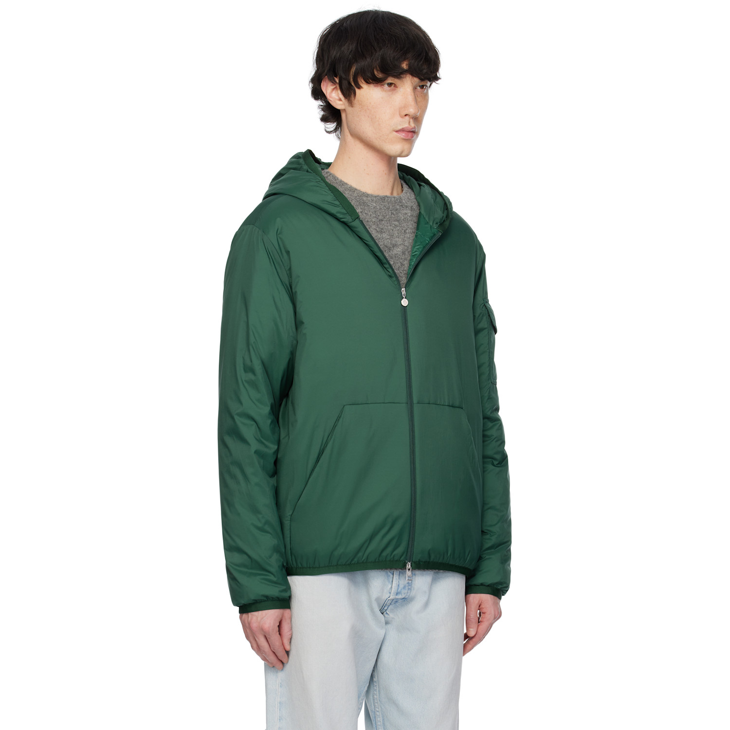  Moncler Green Monteynard Hooded Short Down Jacket 