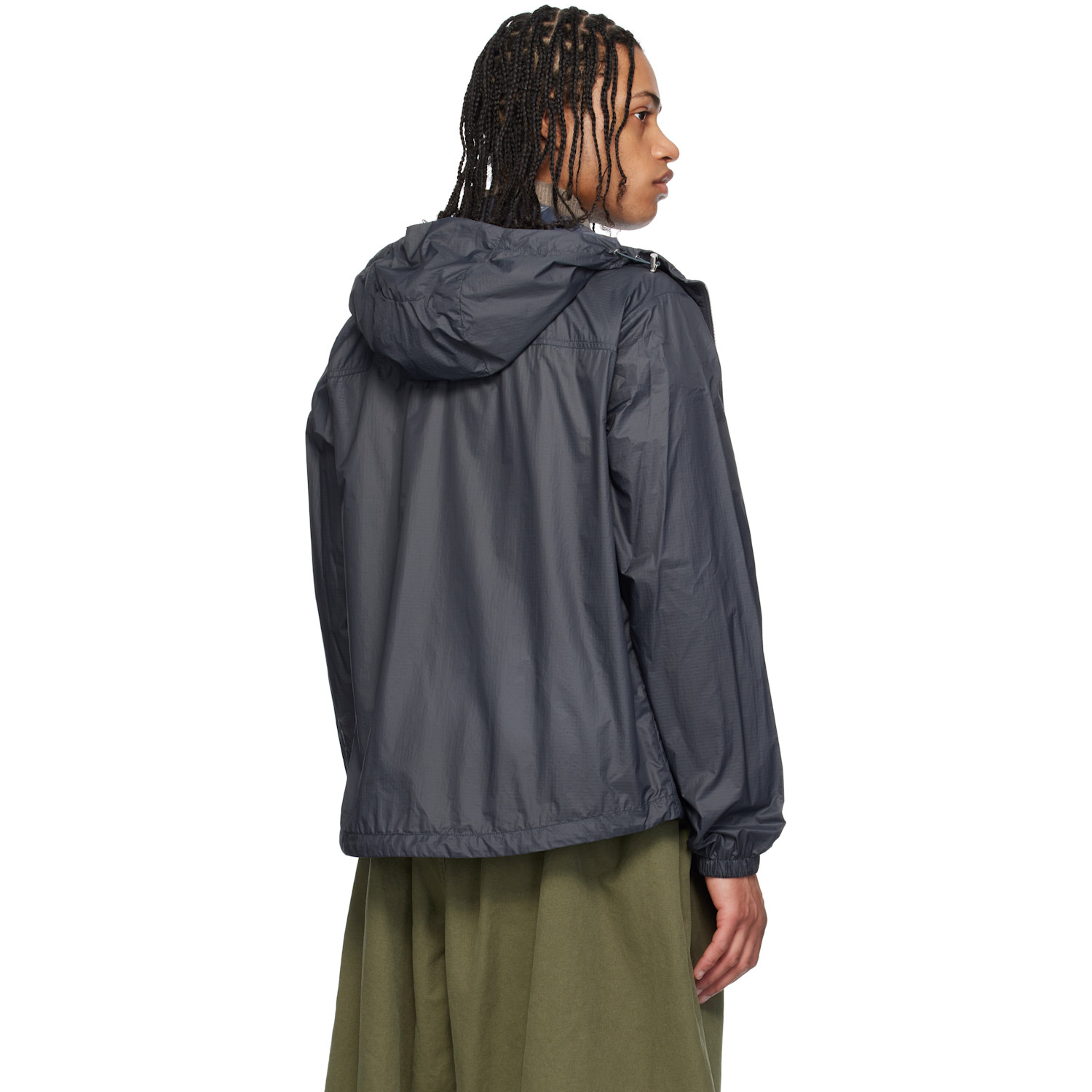  Moncler Gray Lamo Hooded Jacket 