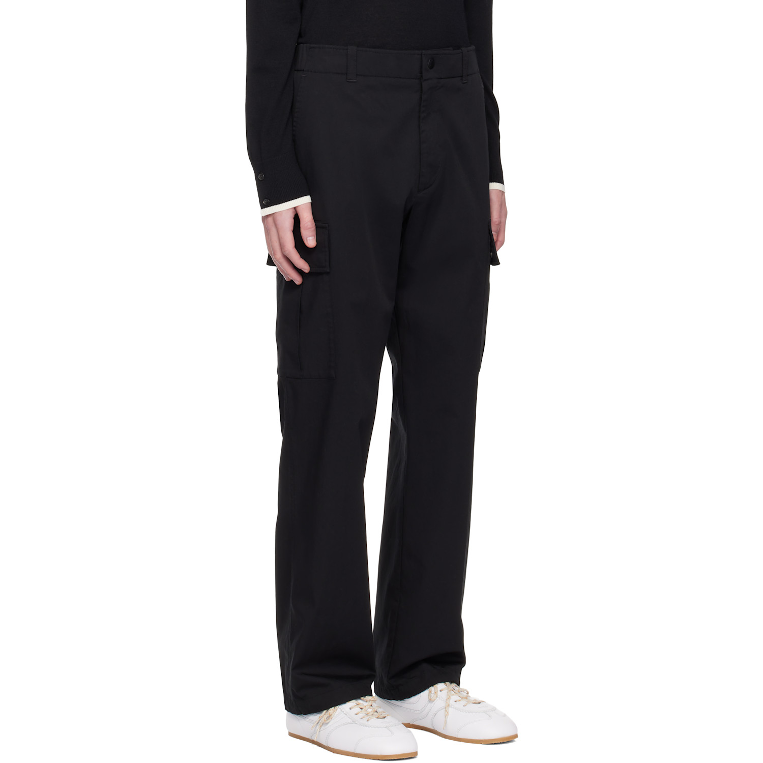  Moncler Black Twill Cargo Pants 