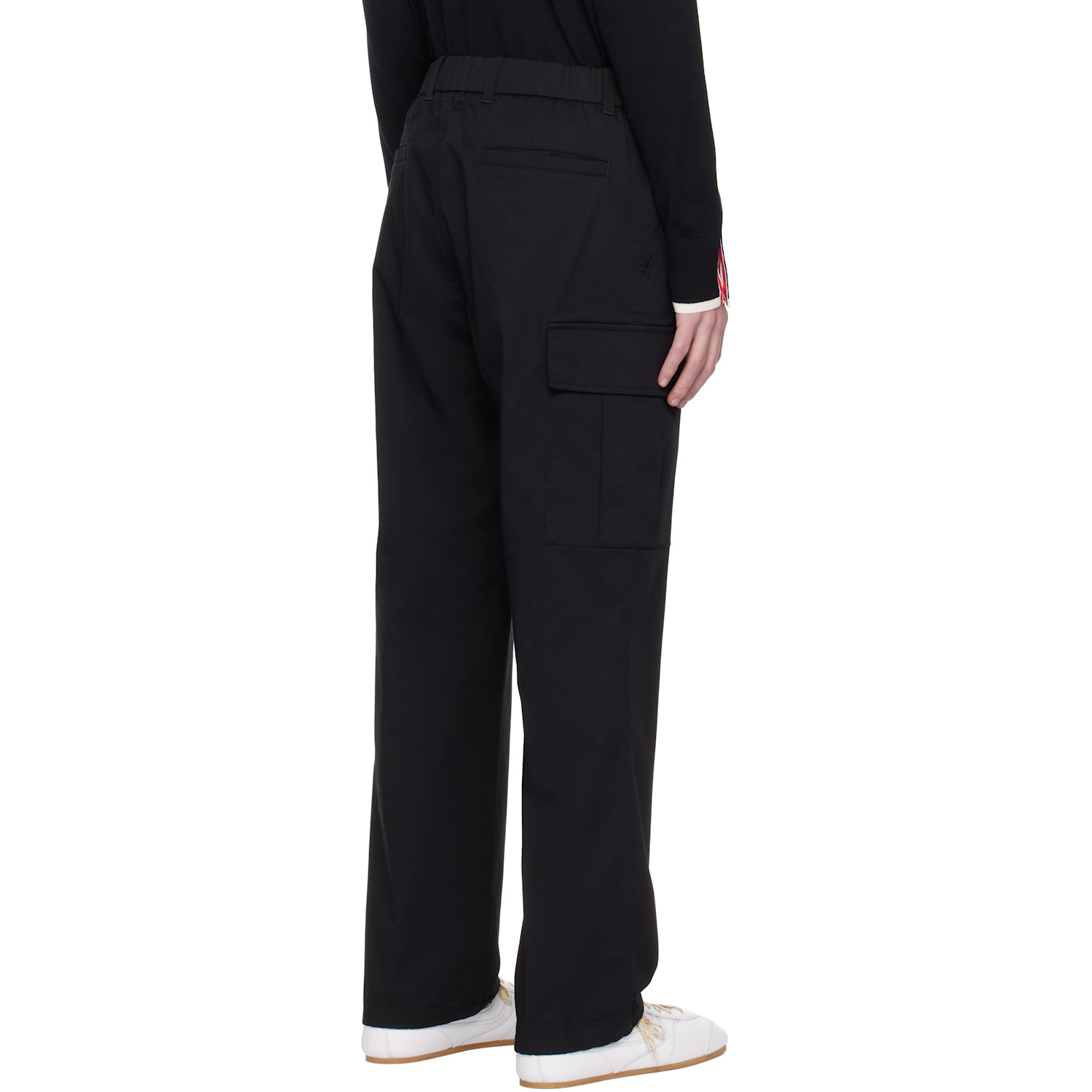  Moncler Black Twill Cargo Pants 