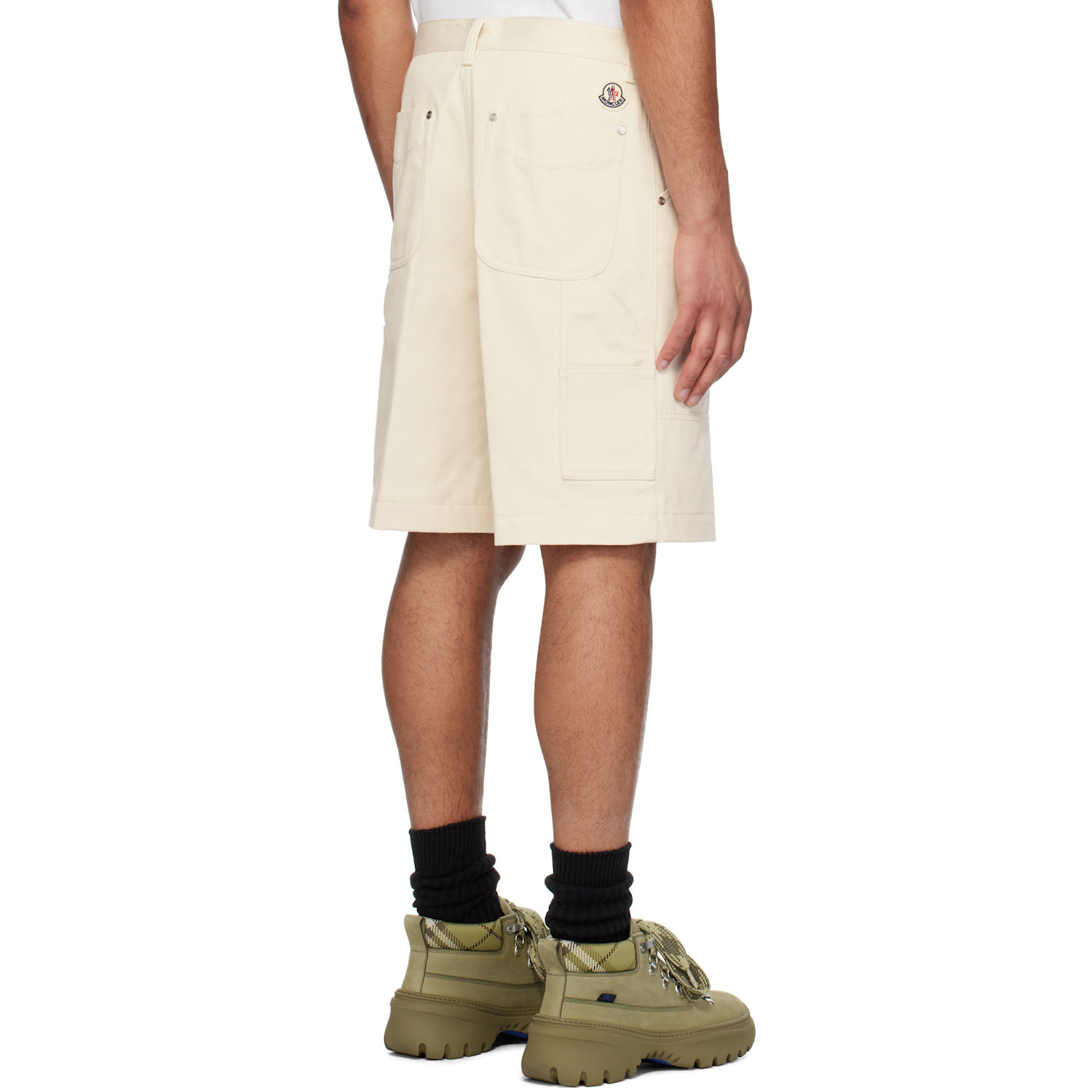  Moncler Off-white Cotton Bermuda Shorts 