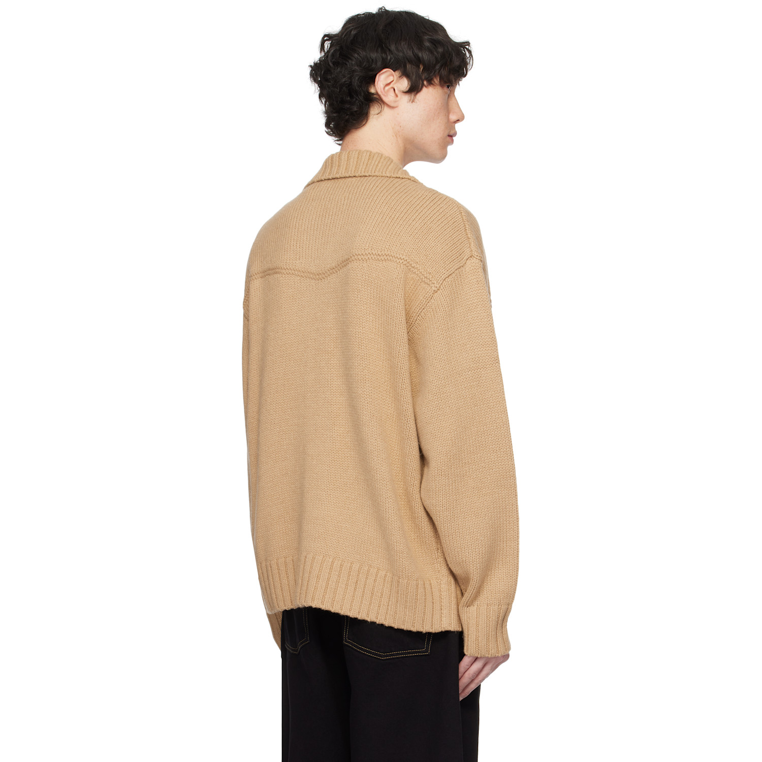  Carhartt Work In Progress Beige Santa Fe Cardigan 