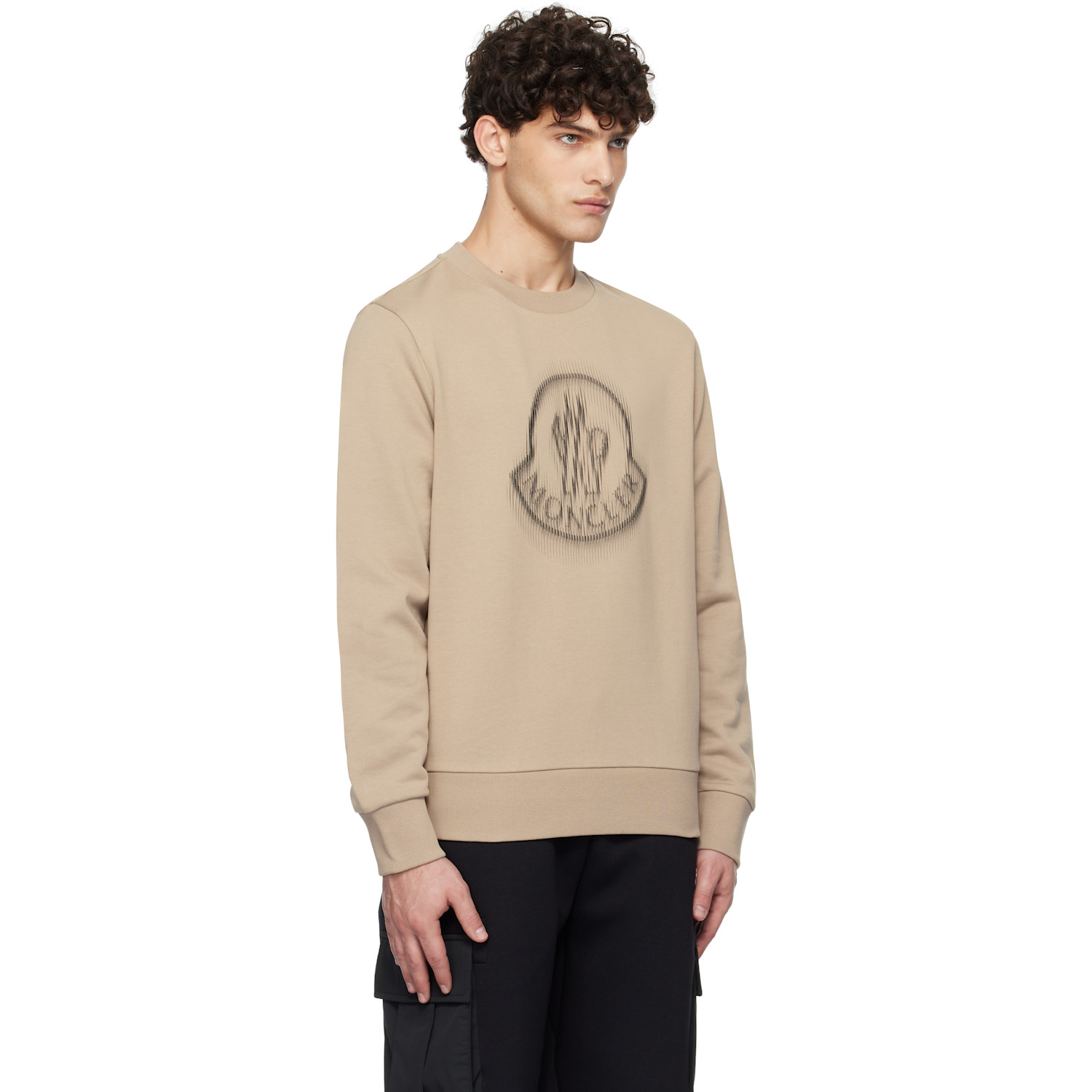  Moncler Beige French Terry Sweatshirt 