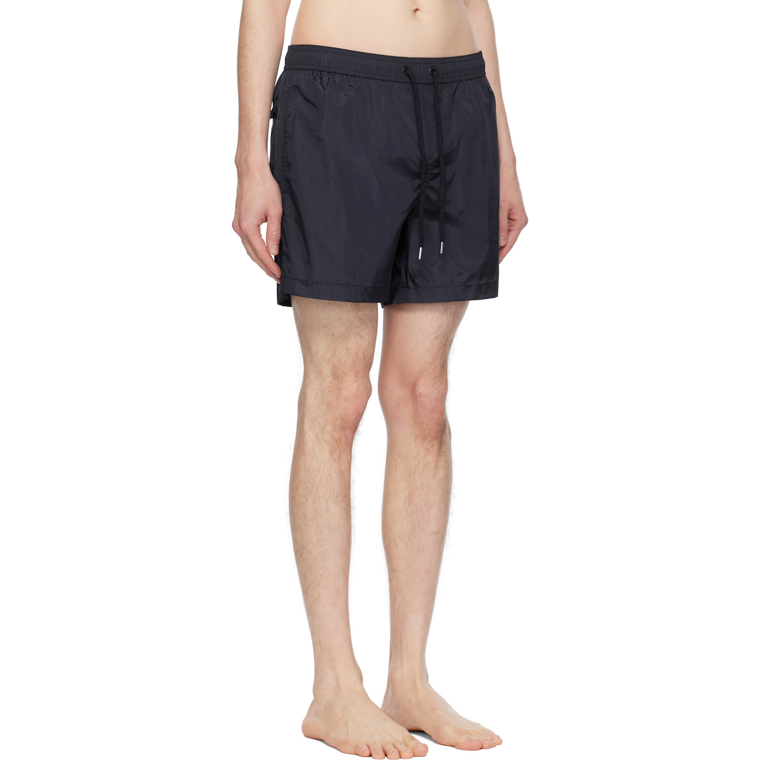  Moncler Navy Logo Patch Swim Shorts 