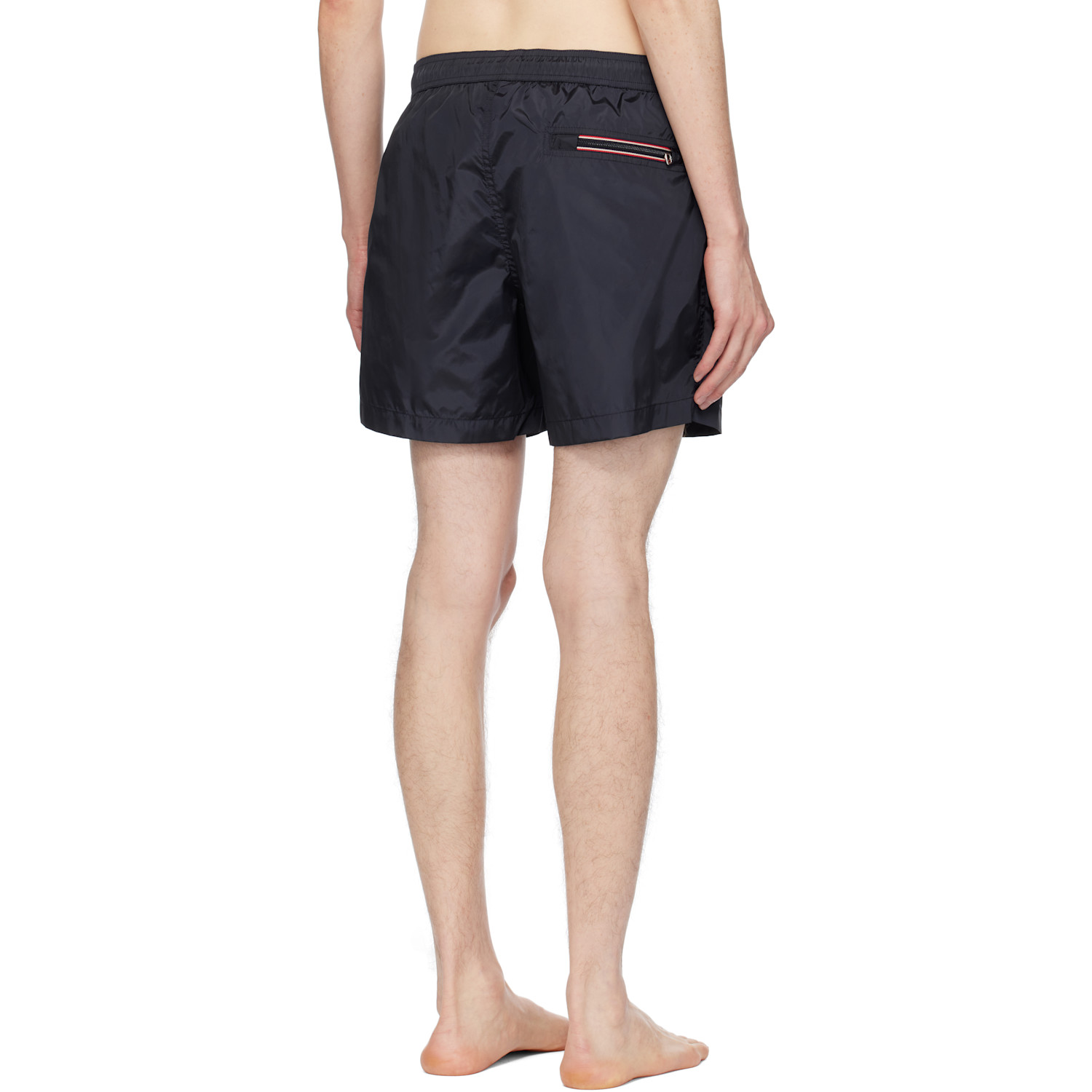  Moncler Navy Logo Patch Swim Shorts 