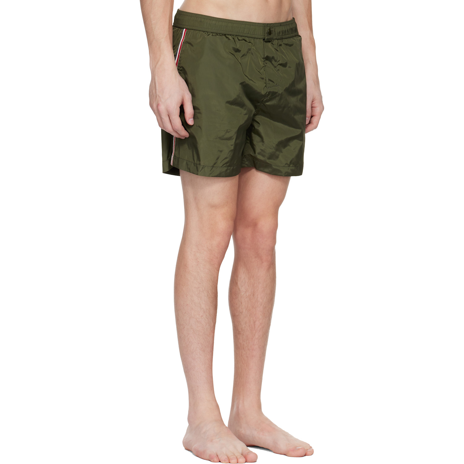  Moncler Khaki Archivio Urban Swim Shorts 