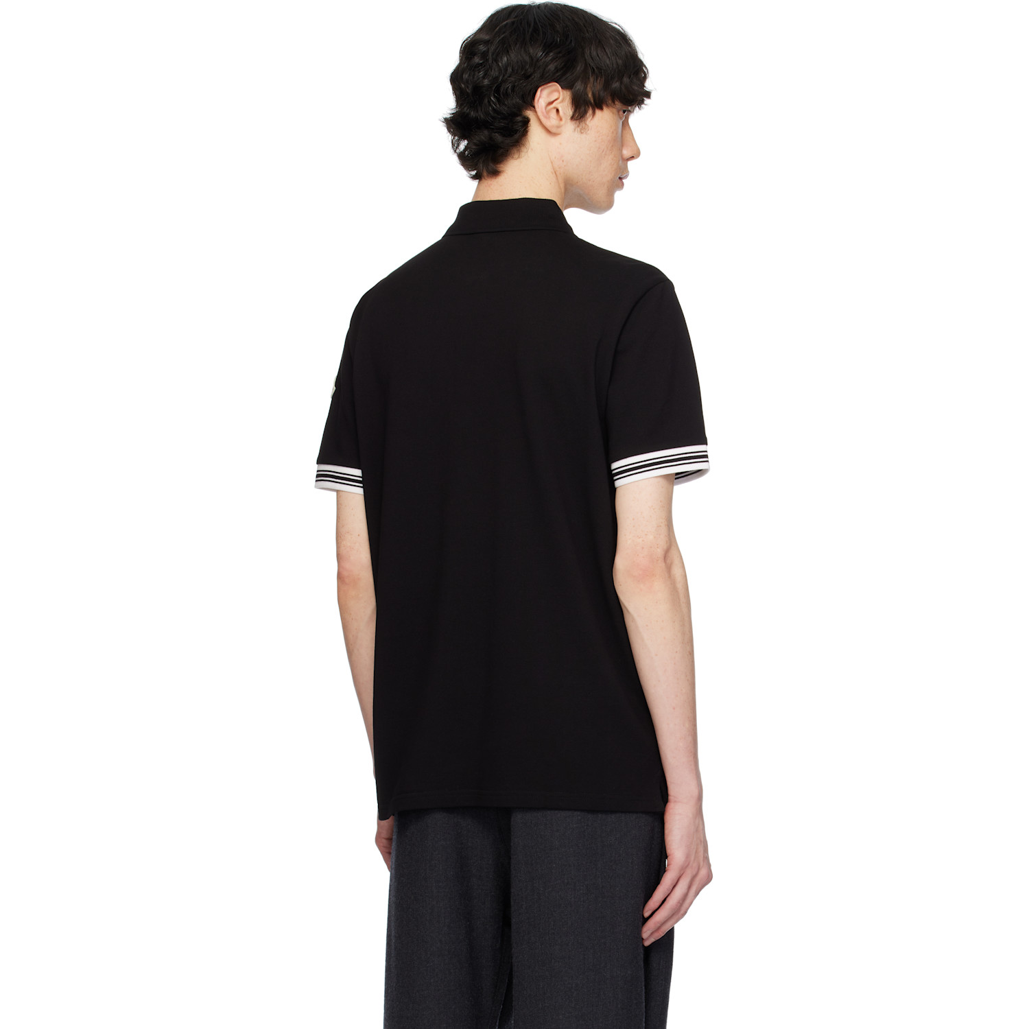  Moncler Black Archivio Ss Polo 