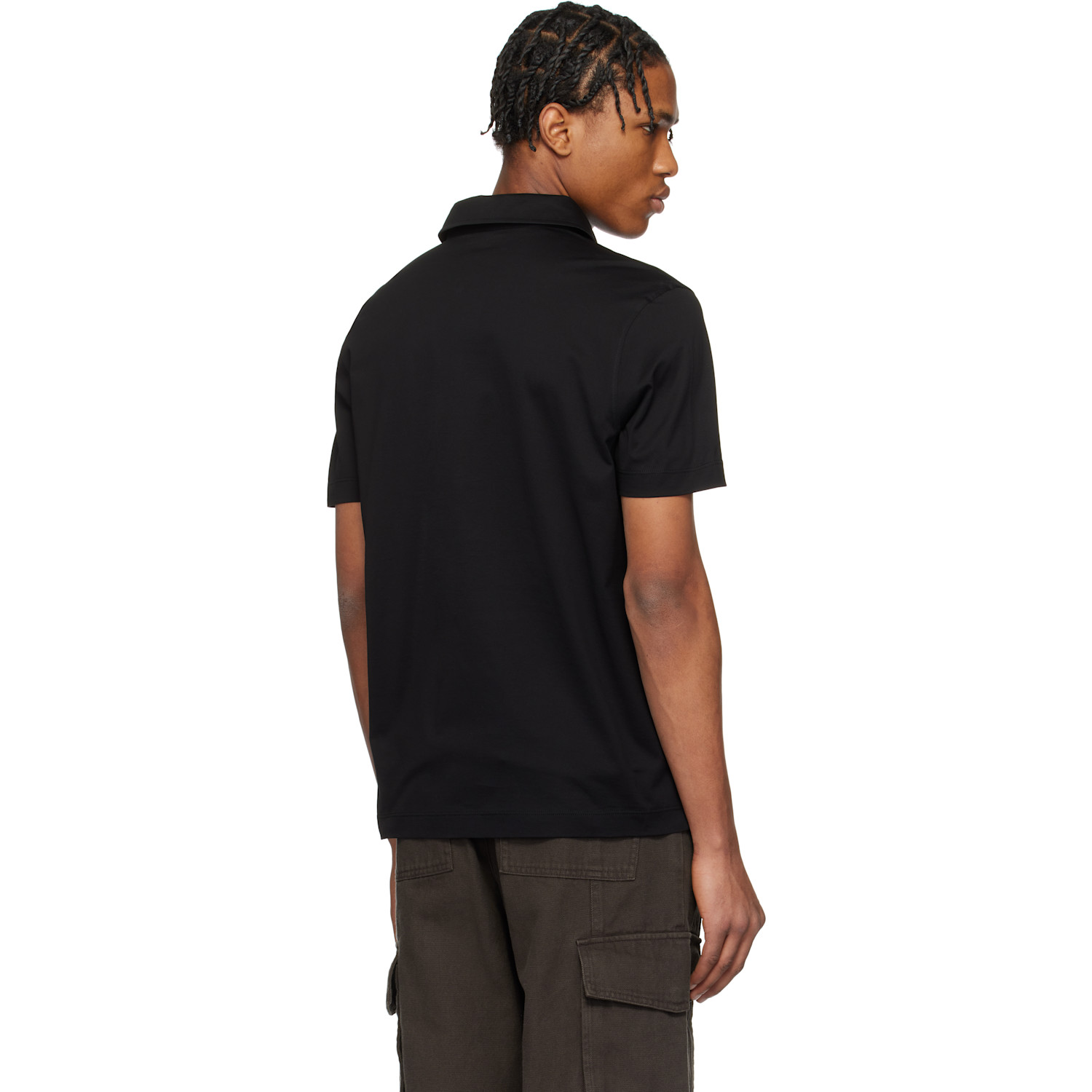  Moncler Black Archivio Ss Polo 