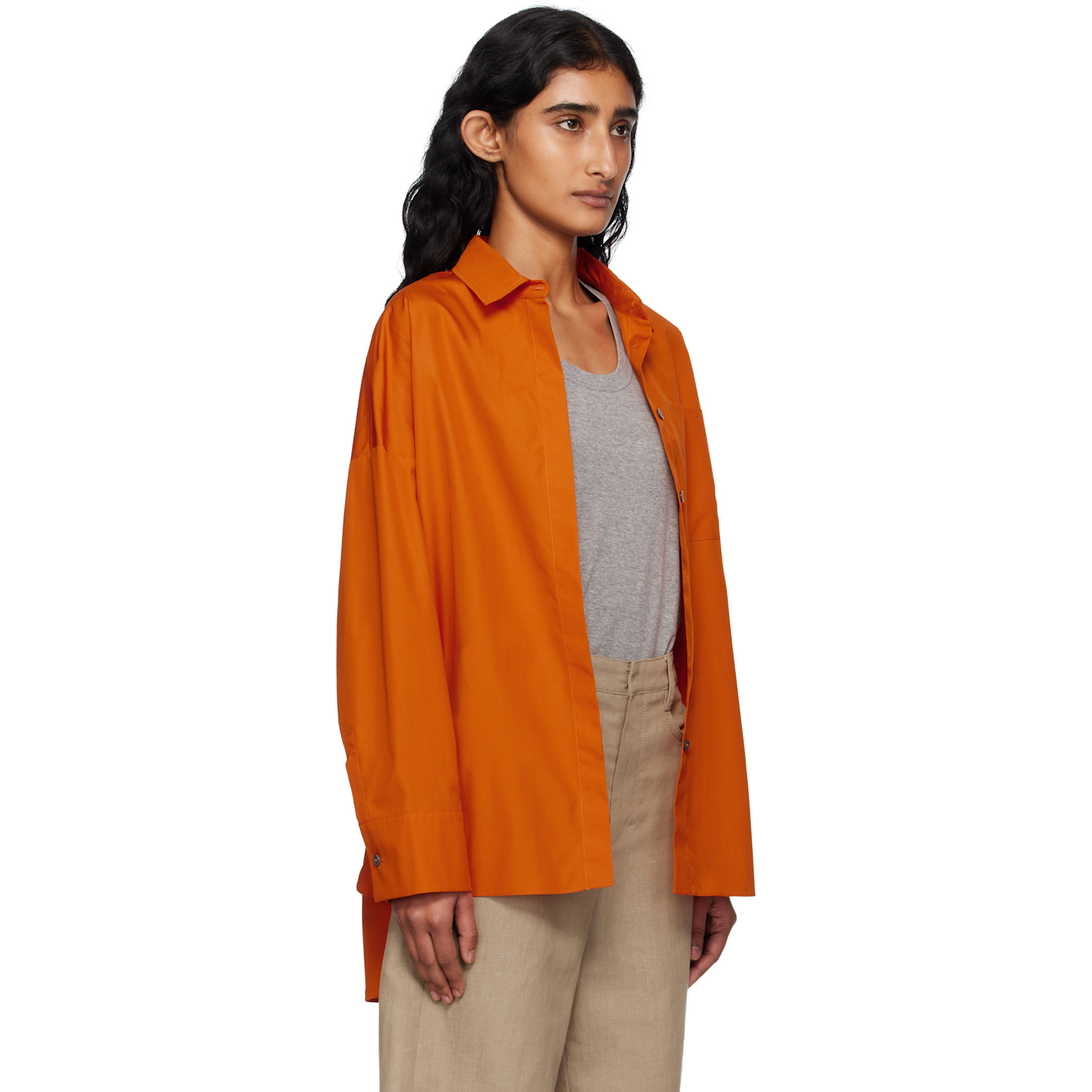  Max Mara Orange Gerona Shirt 