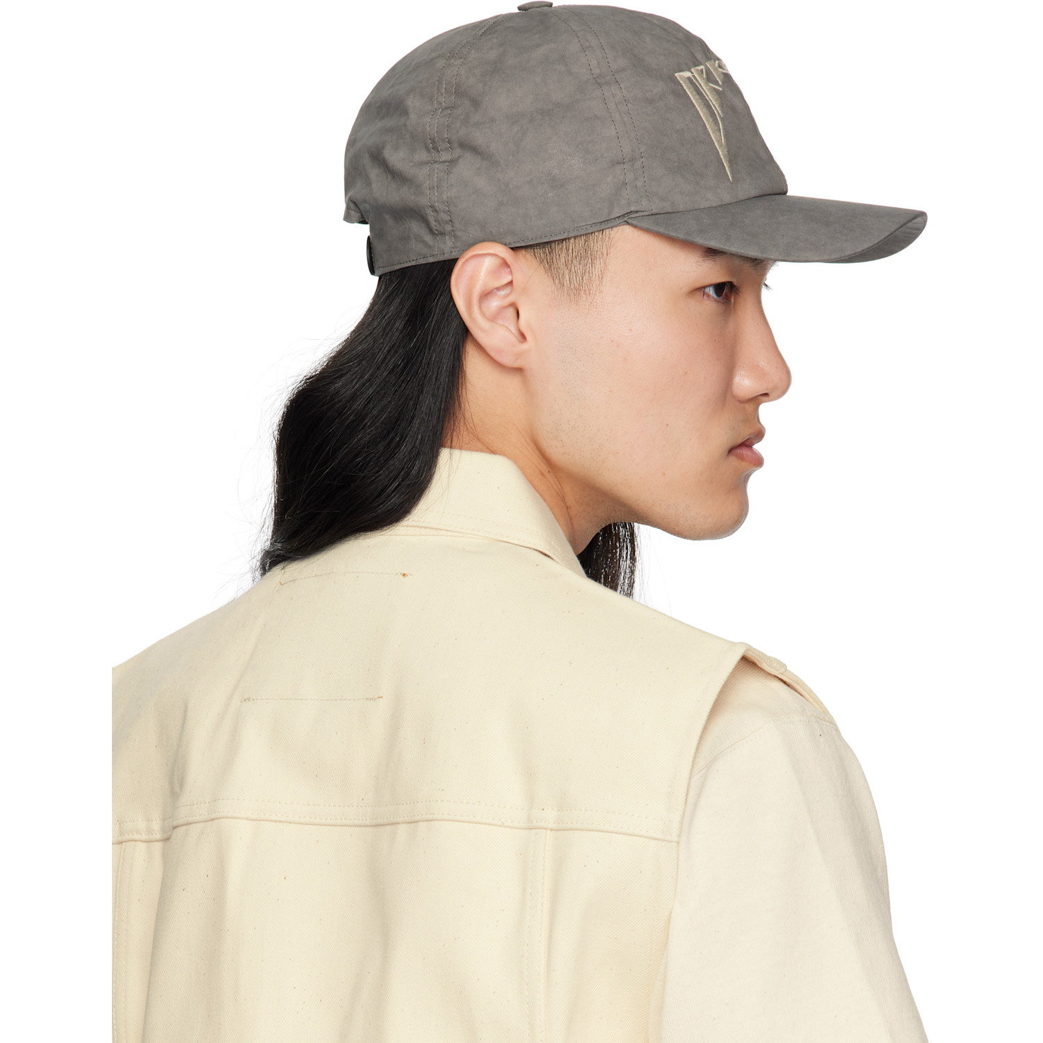  Rick Owens Drkshdw Gray Hollywood Baseball Cap 