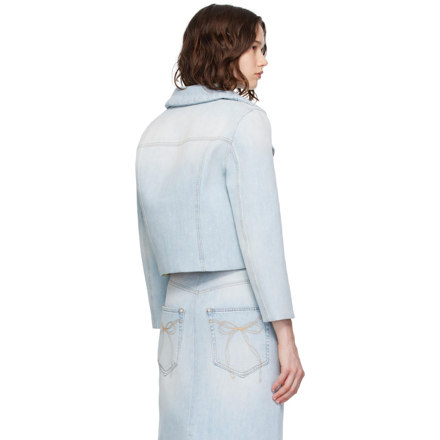  Acne Studios Blue Padded Denim Jacket 
