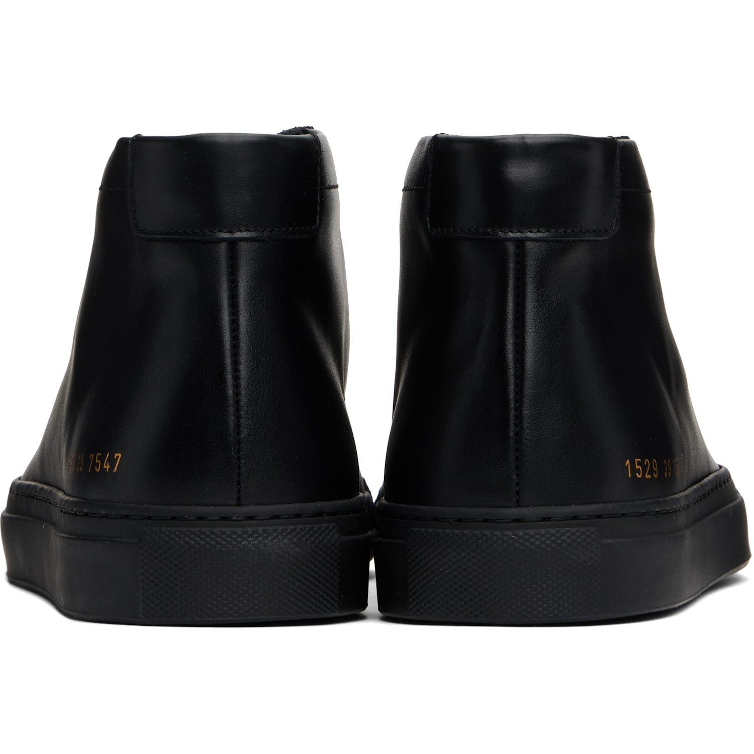  Common Projects Black Original Achilles Mid Sneakers 