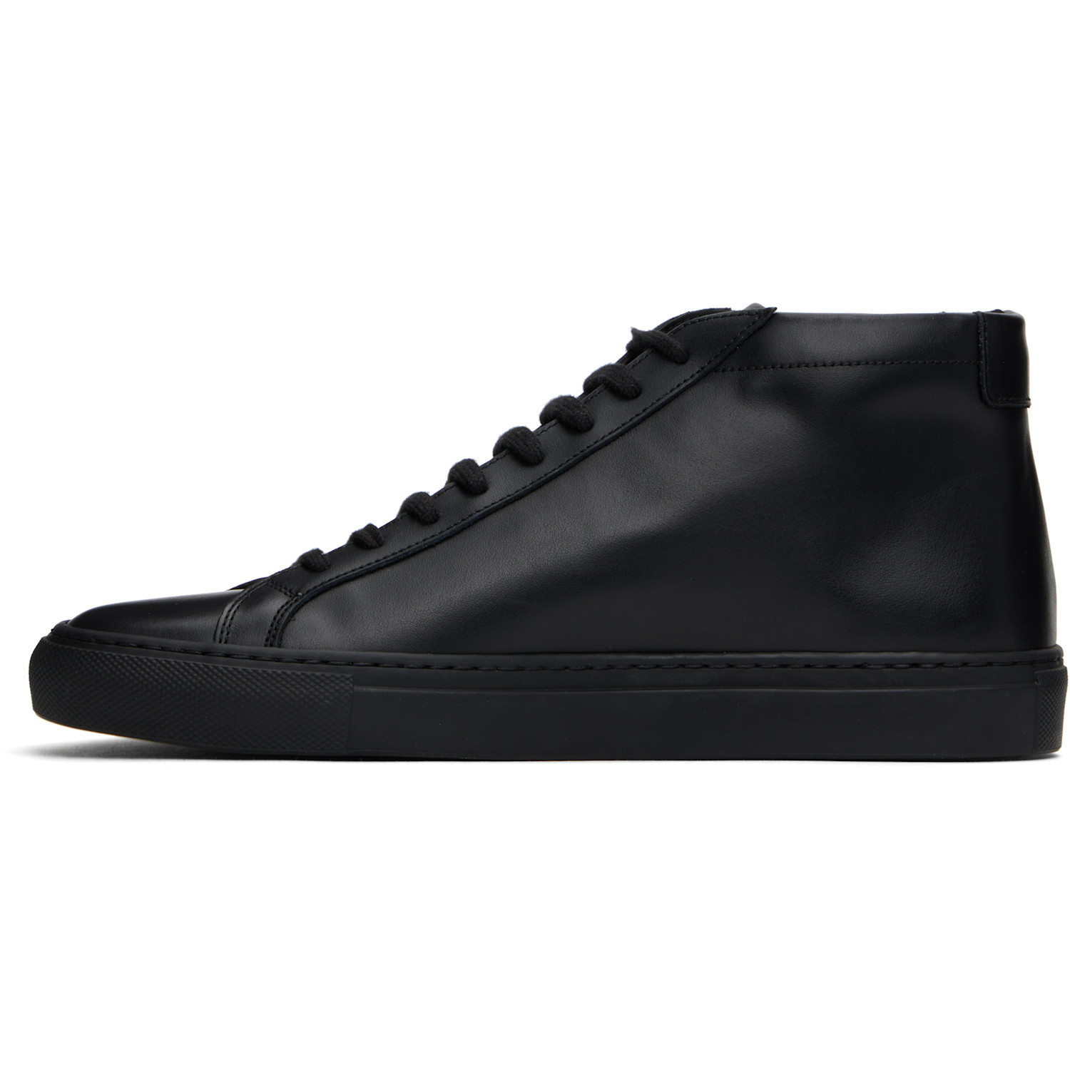  Common Projects Black Original Achilles Mid Sneakers 