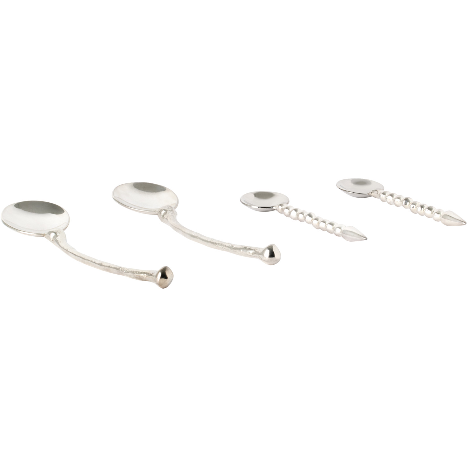  Alighieri Silver 'the Totemic Devotion' Dessert Spoons, 4 Pcs 
