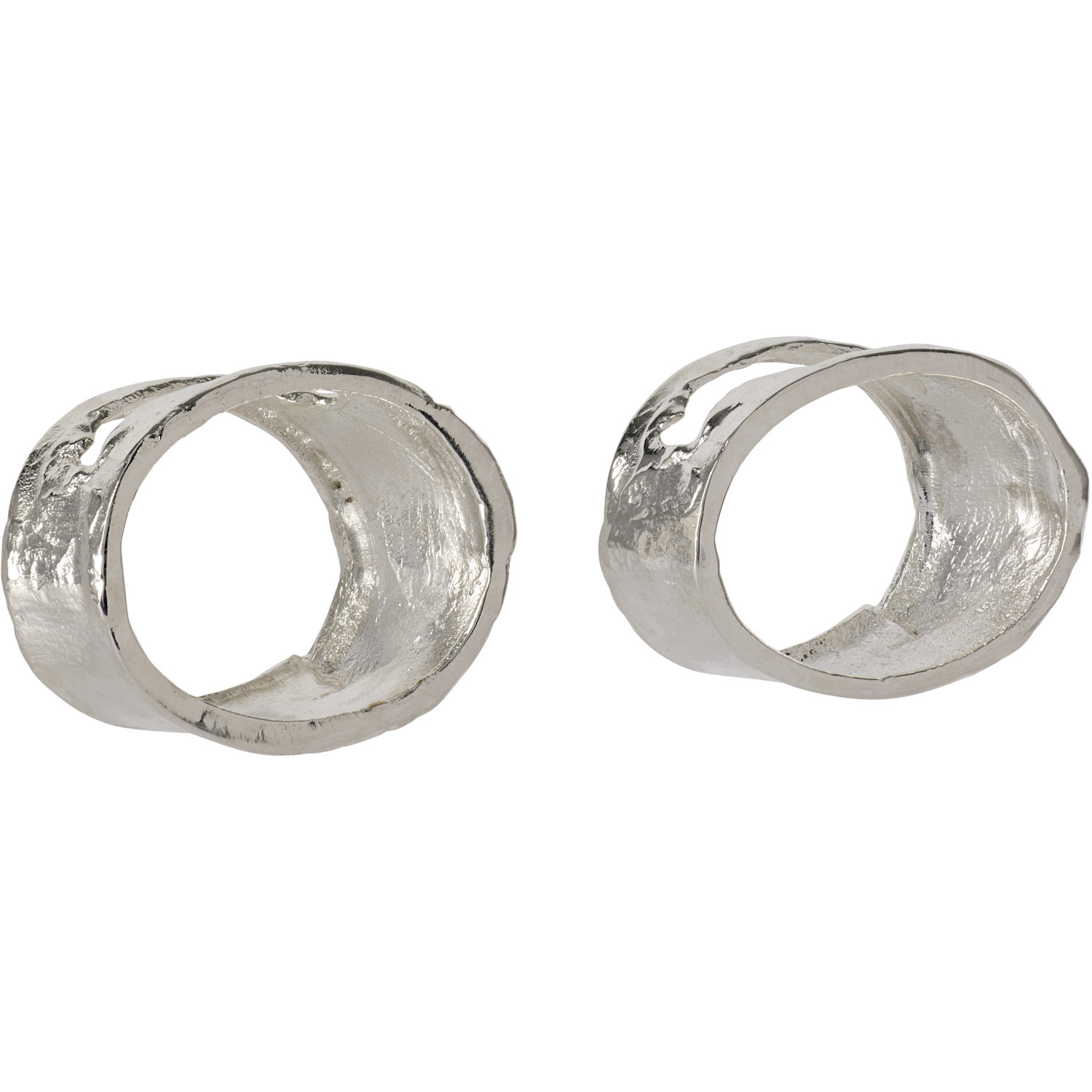  Alighieri Ssense Exclusive Silver 'the Totemic Devotion' Napkin Rings 