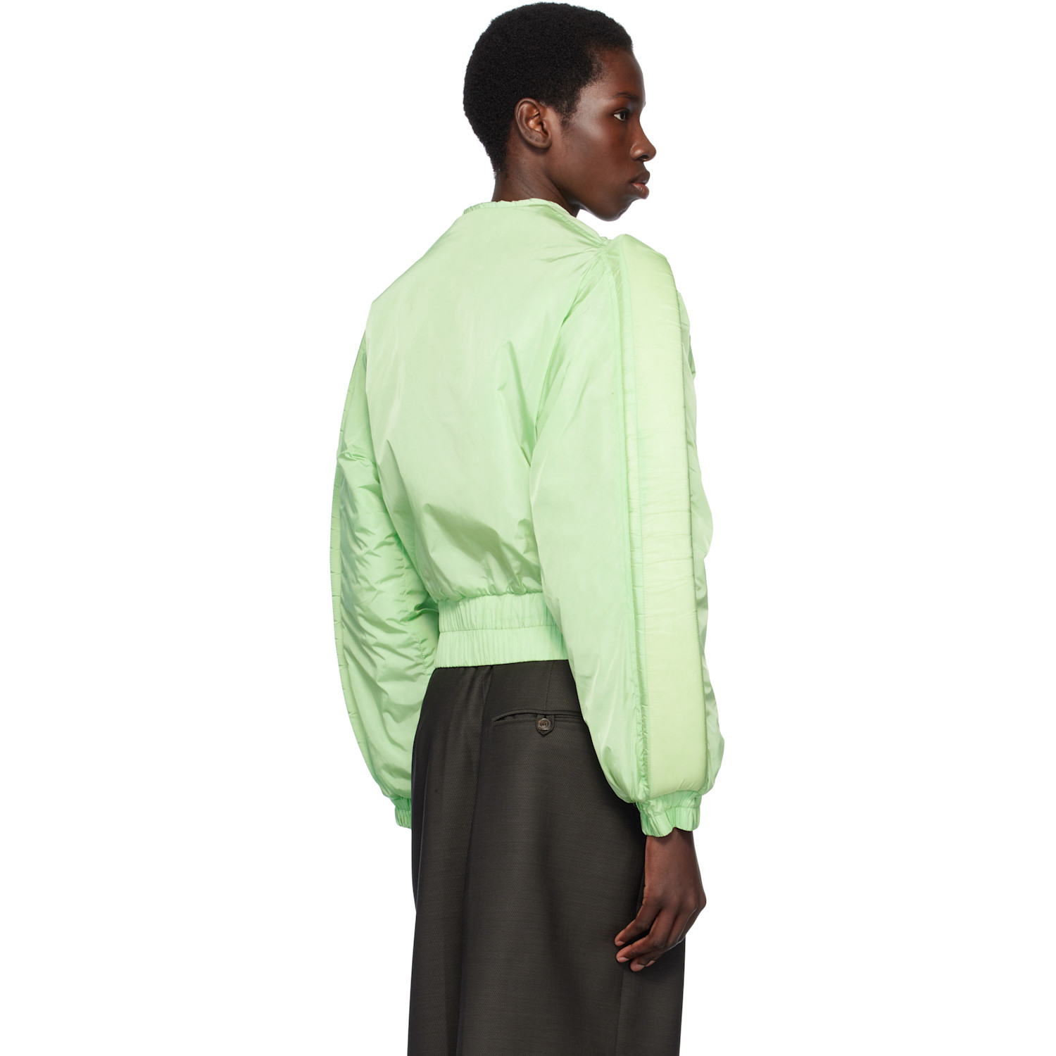  Stanley Raffington Green 3d Parametric Bomber Jacket 