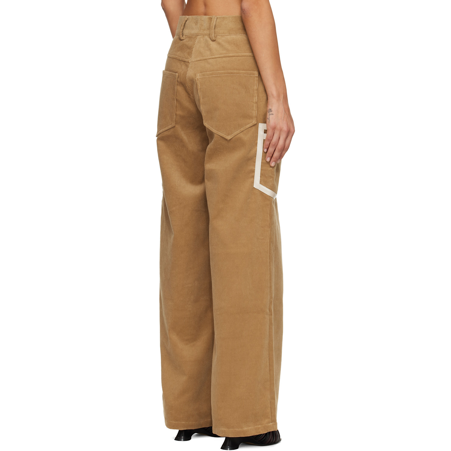  Stanley Raffington Beige Corduroy Trousers 