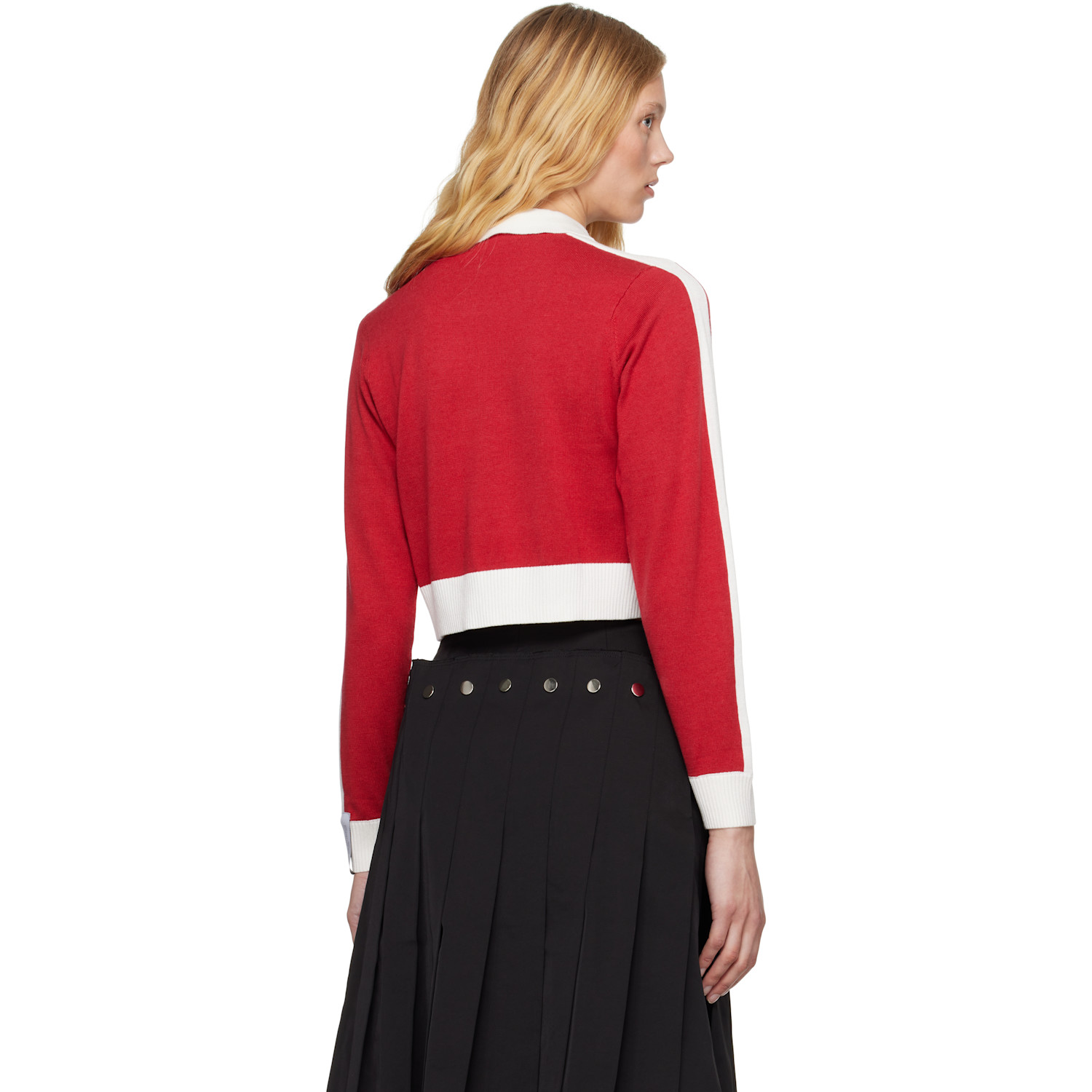  Rokh Red Contrasted Polo 