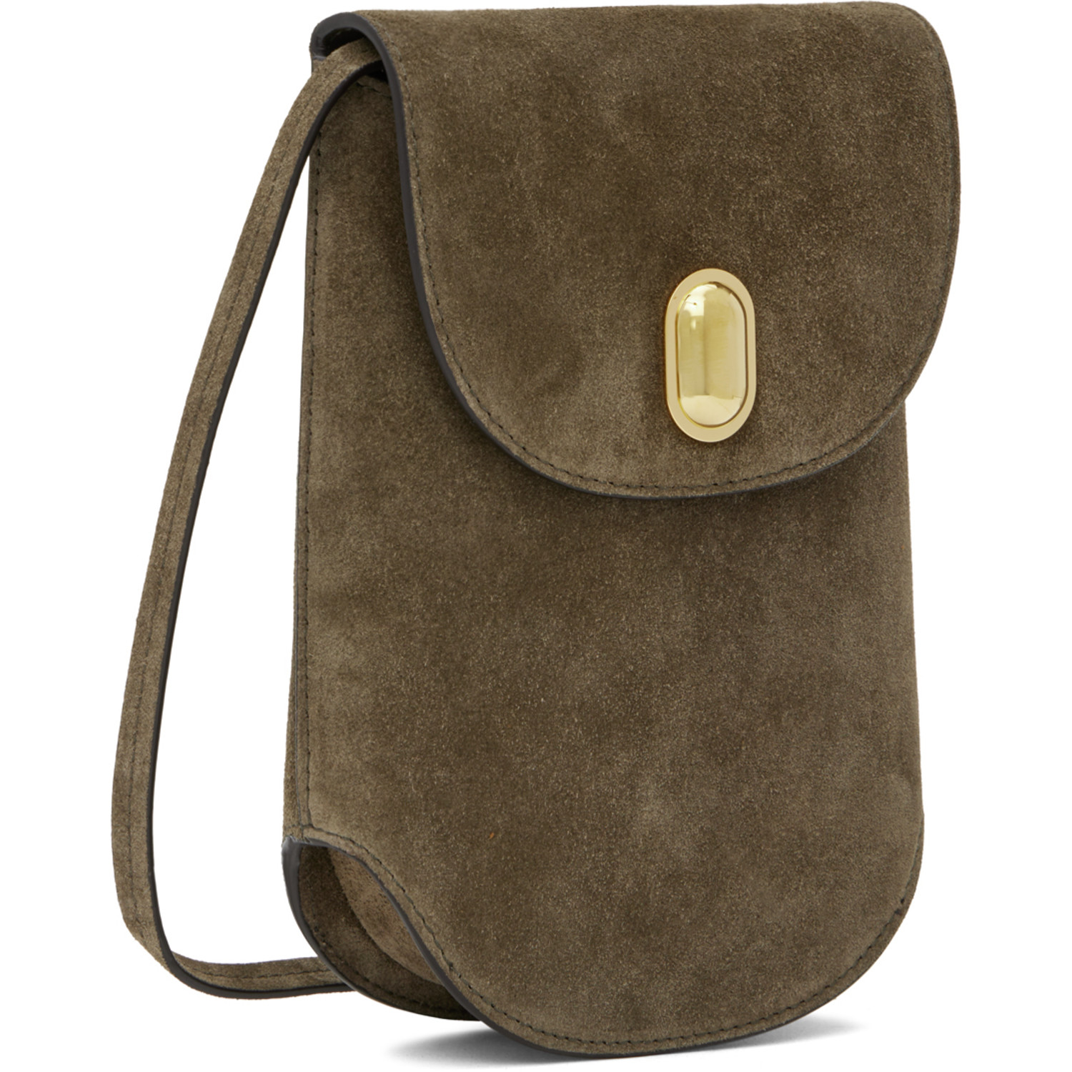  Savette Brown Tondo Pouch Bag 