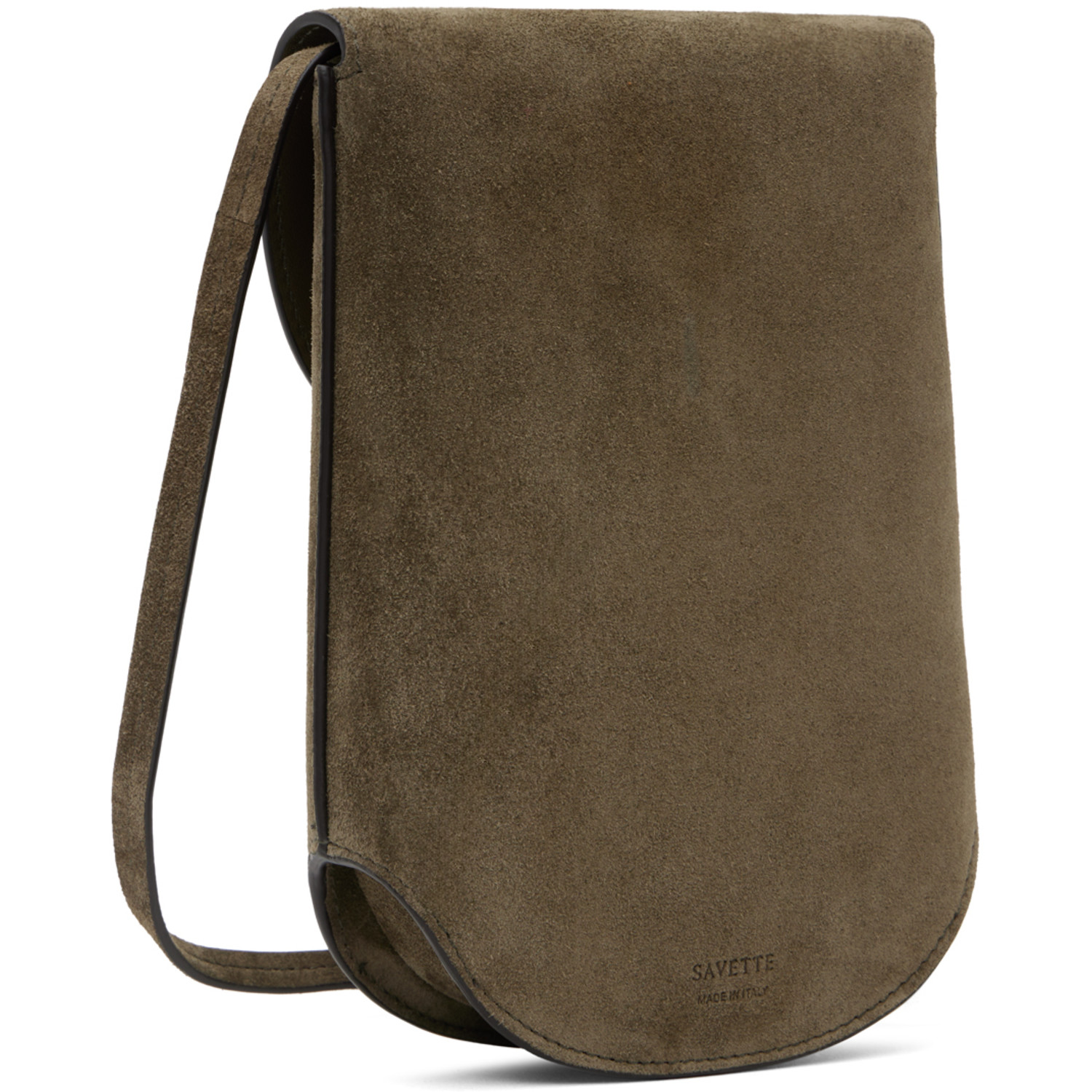  Savette Brown Tondo Pouch Bag 