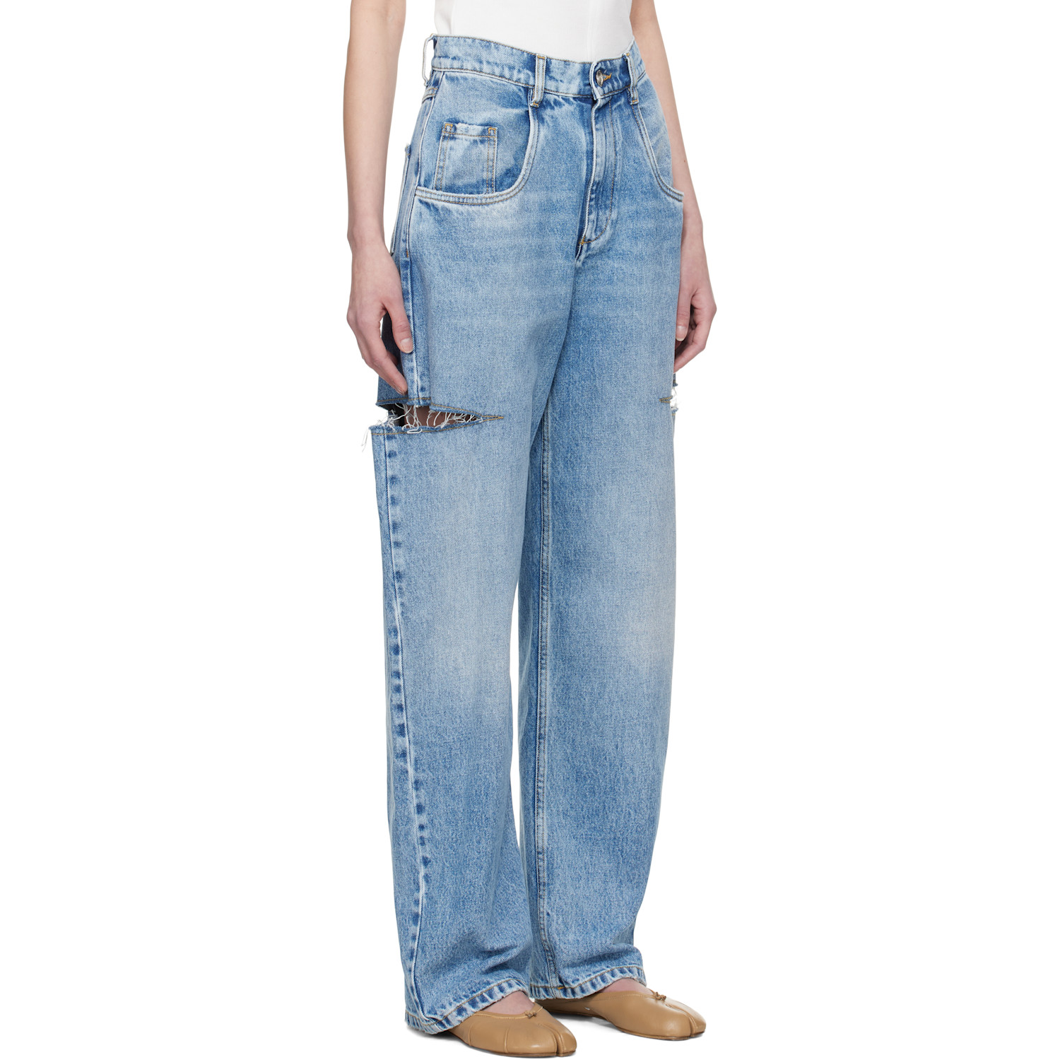  Maison Margiela Blue Slash Jeans 