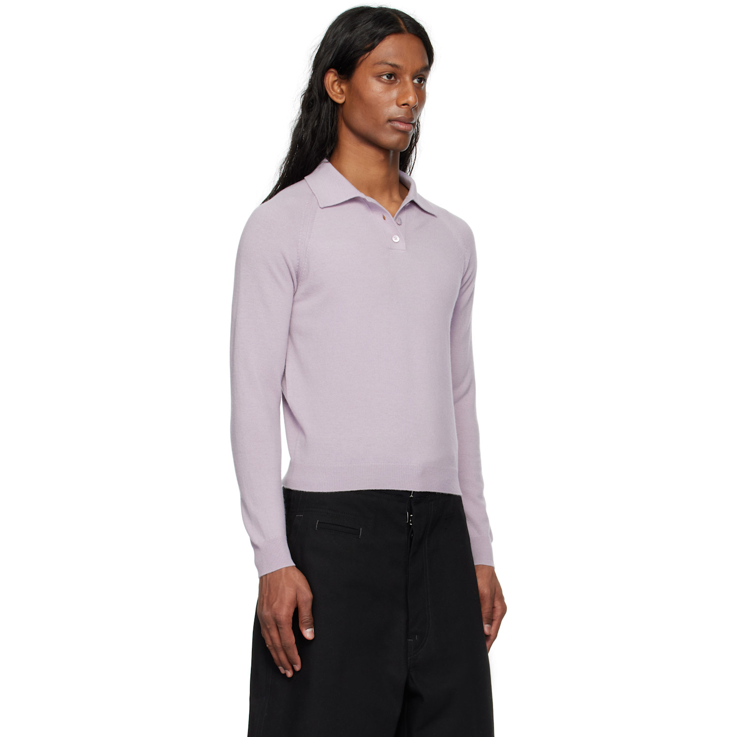  Maison Margiela Purple Wool Polo 