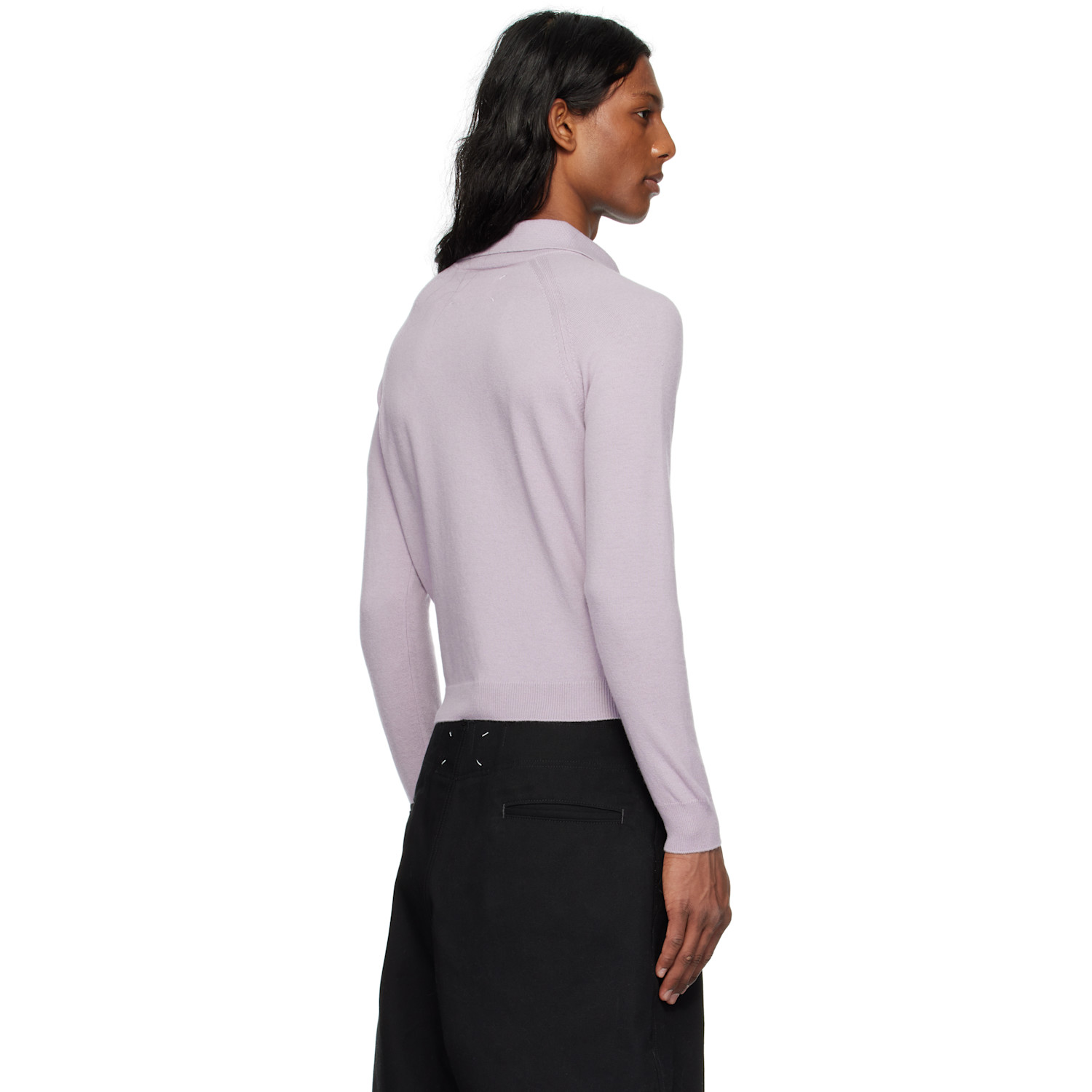  Maison Margiela Purple Wool Polo 