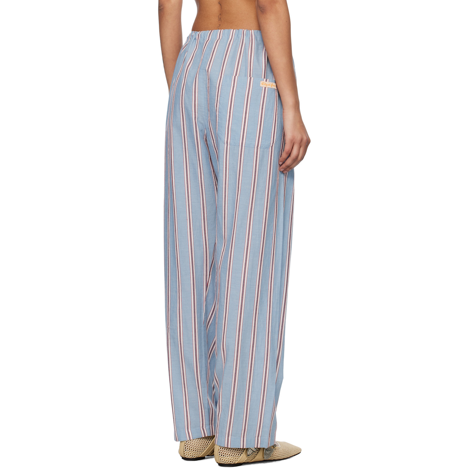  Bode Blue Regatta Stripe Pyjama Pants 