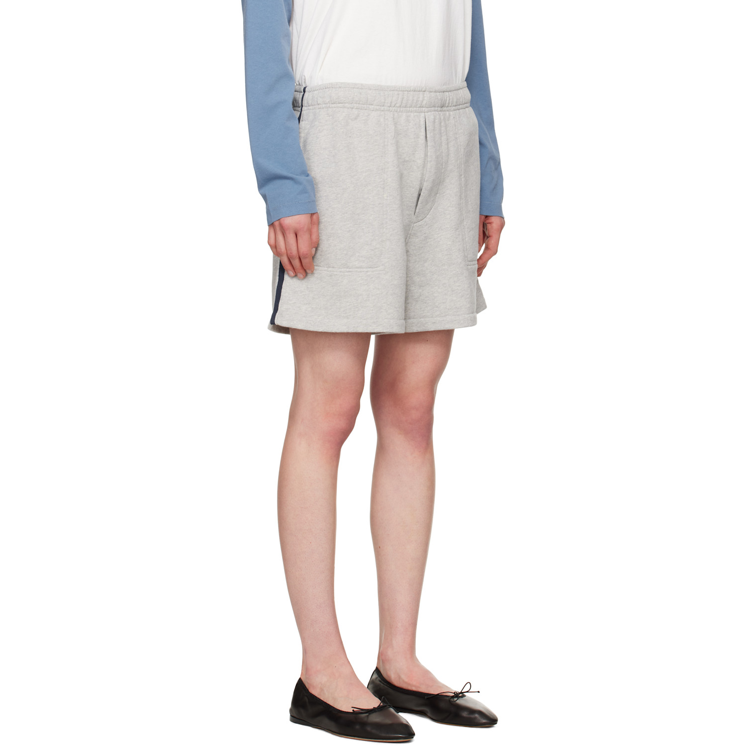  Bode Gray Crew Sweat Shorts 
