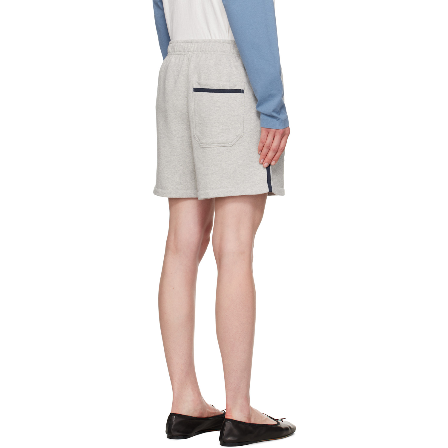  Bode Gray Crew Sweat Shorts 