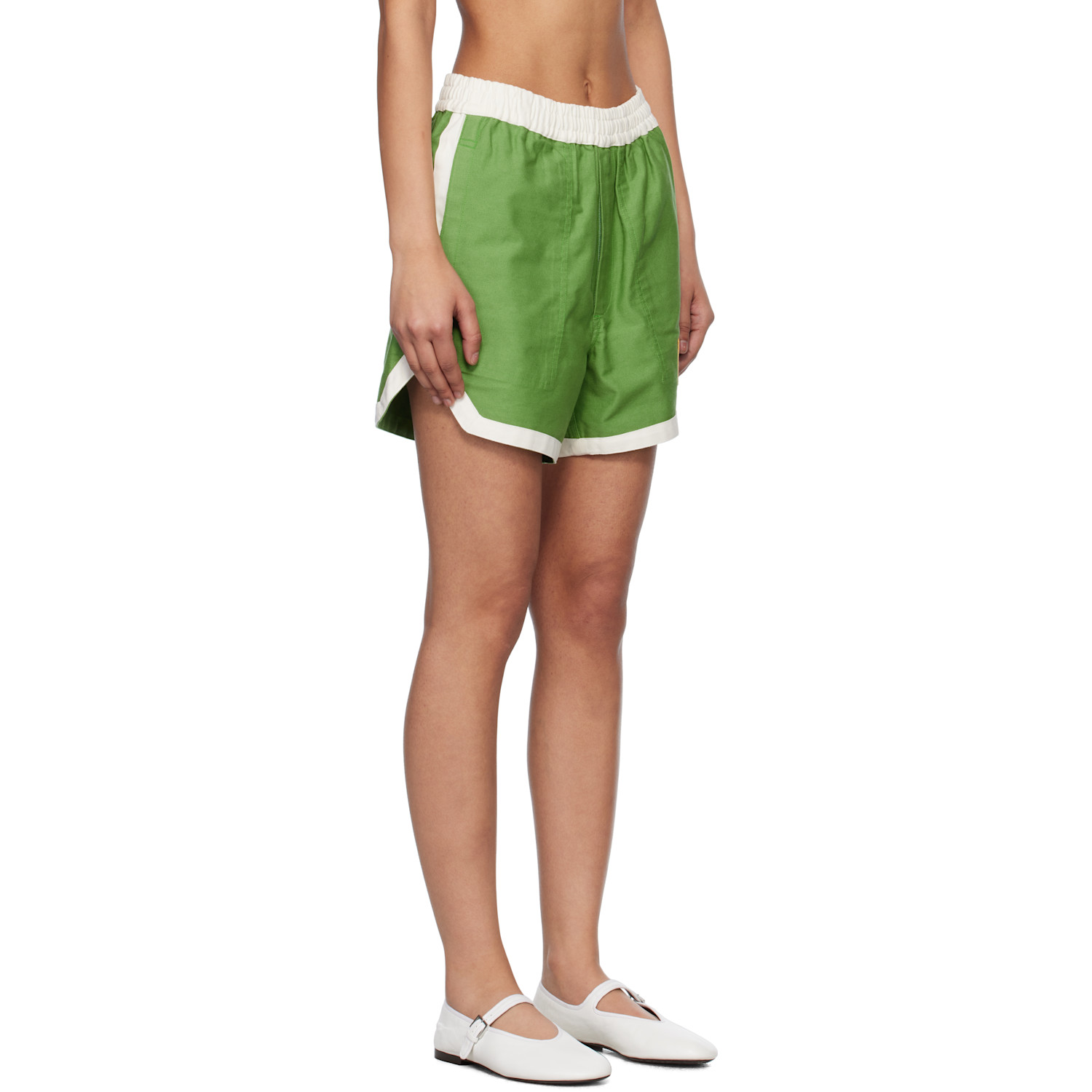  Bode Green Euro Gym Shorts 