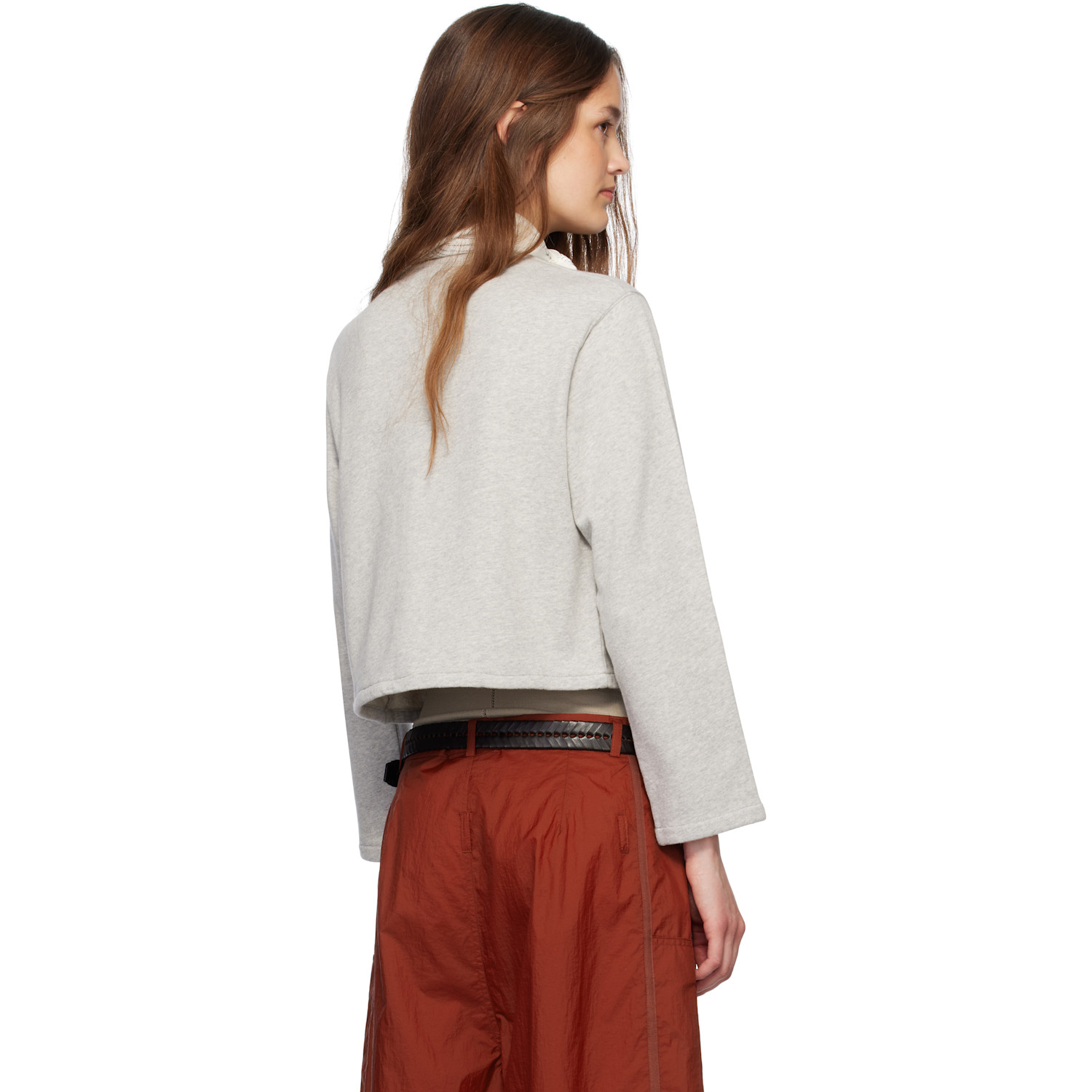  Bode Gray Heathered Cardigan 