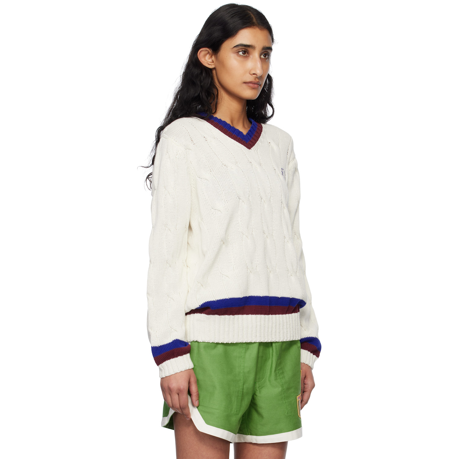  Bode Pull De Style Tennis Blanc 