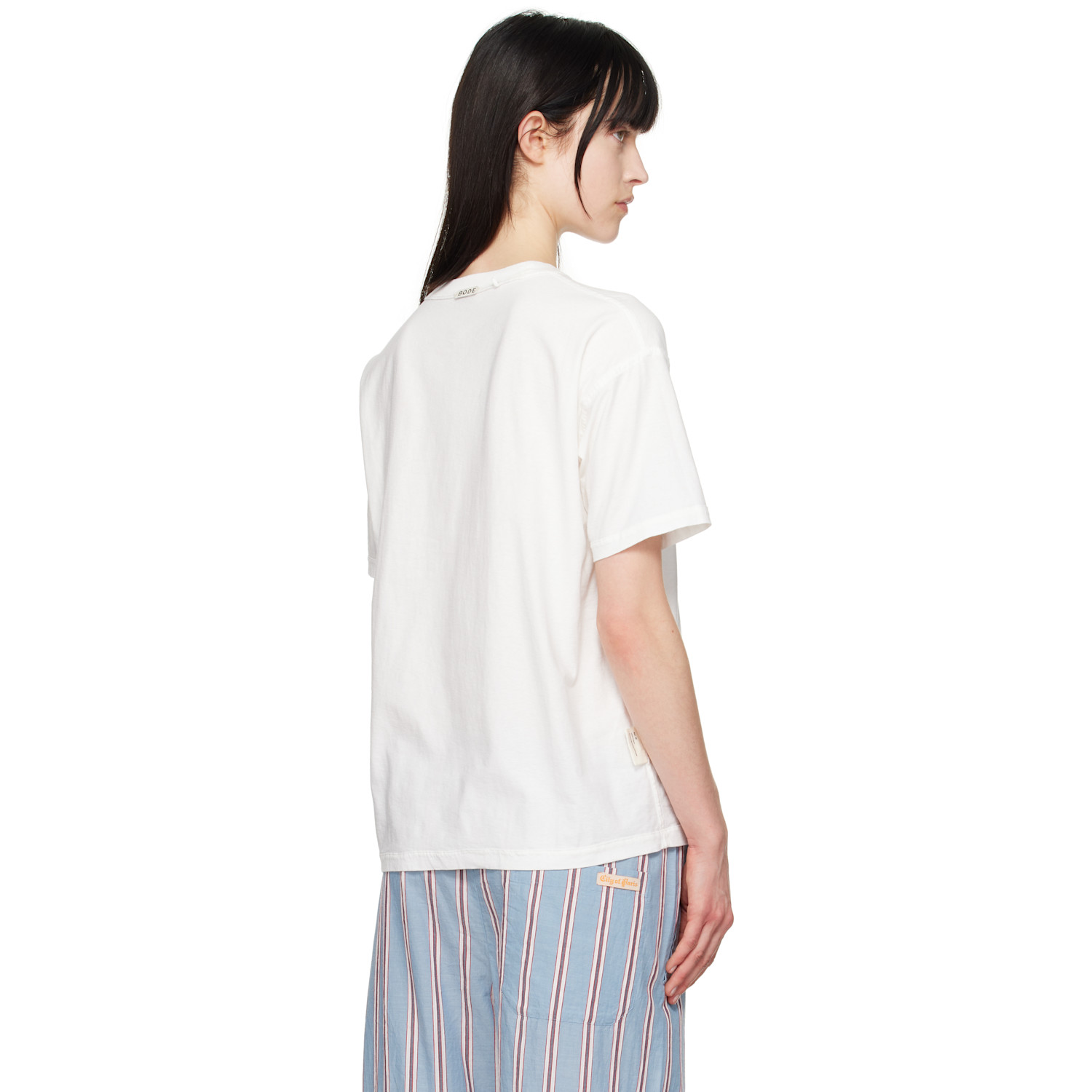  Bode White Crest Reversible T-shirt 