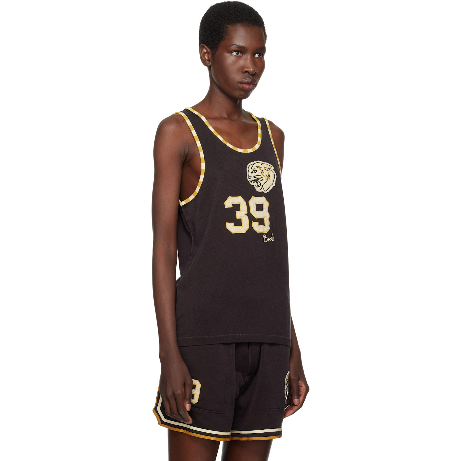  Bode Brown Bobcat Singlet Tank Top 