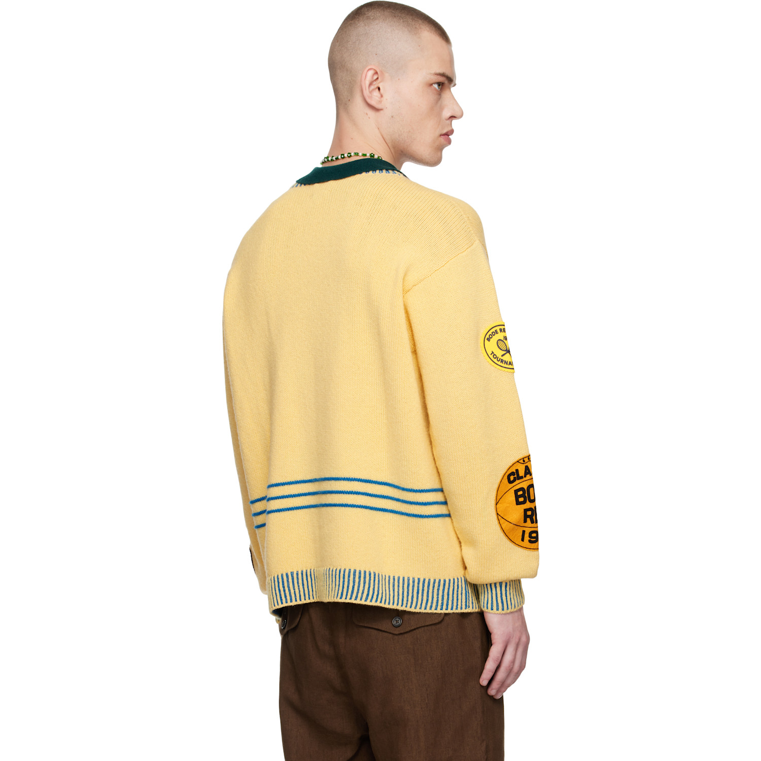  Bode Yellow Jockey Sweater 
