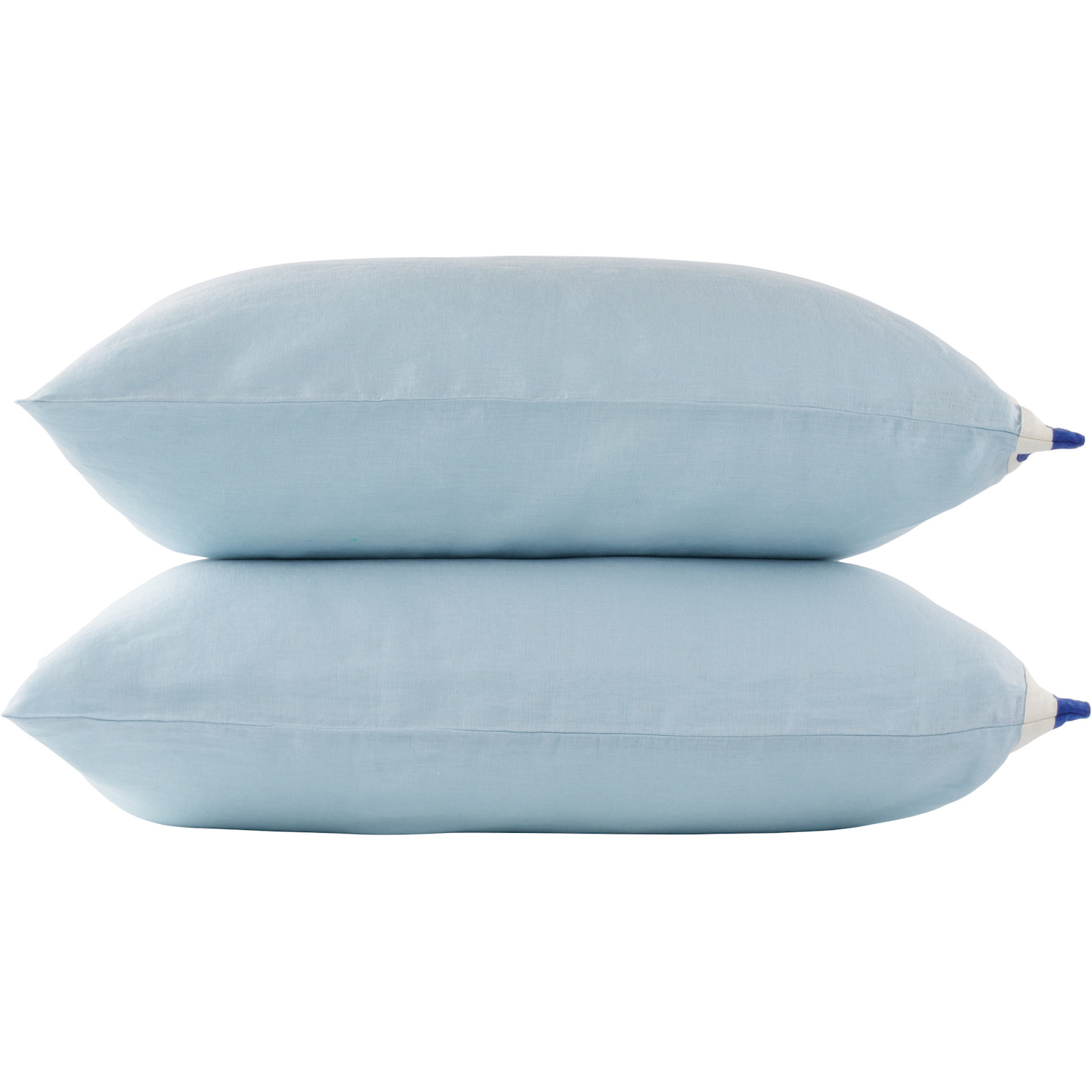  Bode Blue & White Seedling Stripe Pillowcase Set 