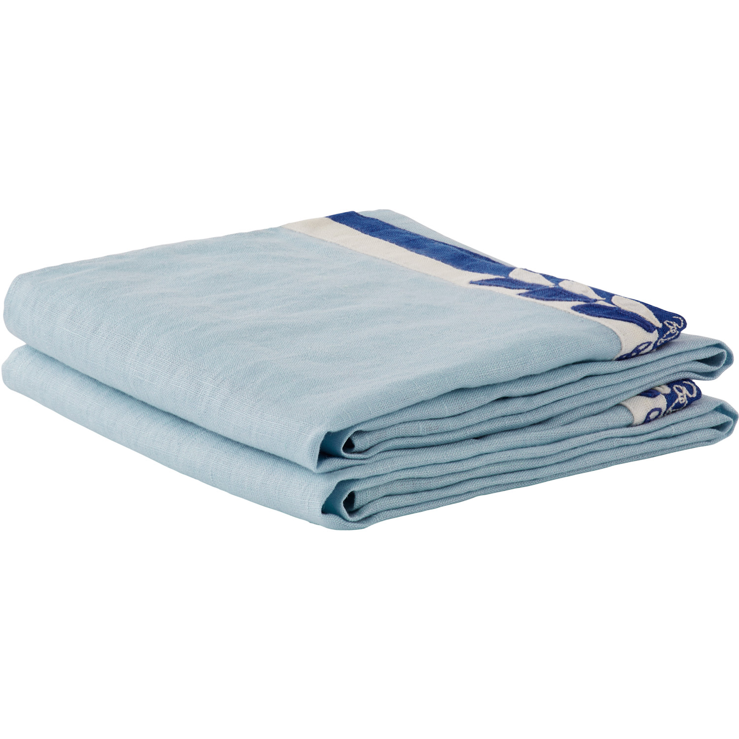  Bode Blue & White Seedling Stripe Dish Towel Set 