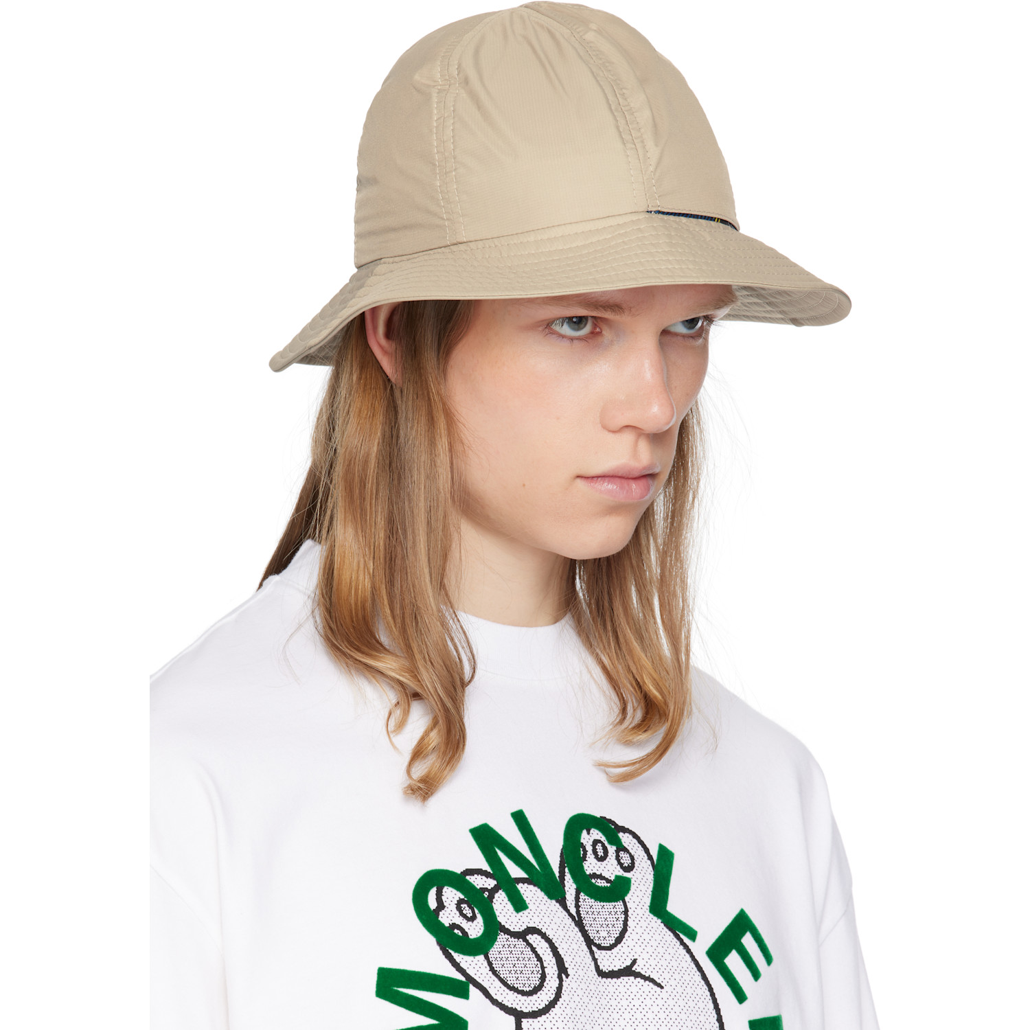  Moncler Genius Moncler X Frgmt Beige Reversible Bucket Hat 