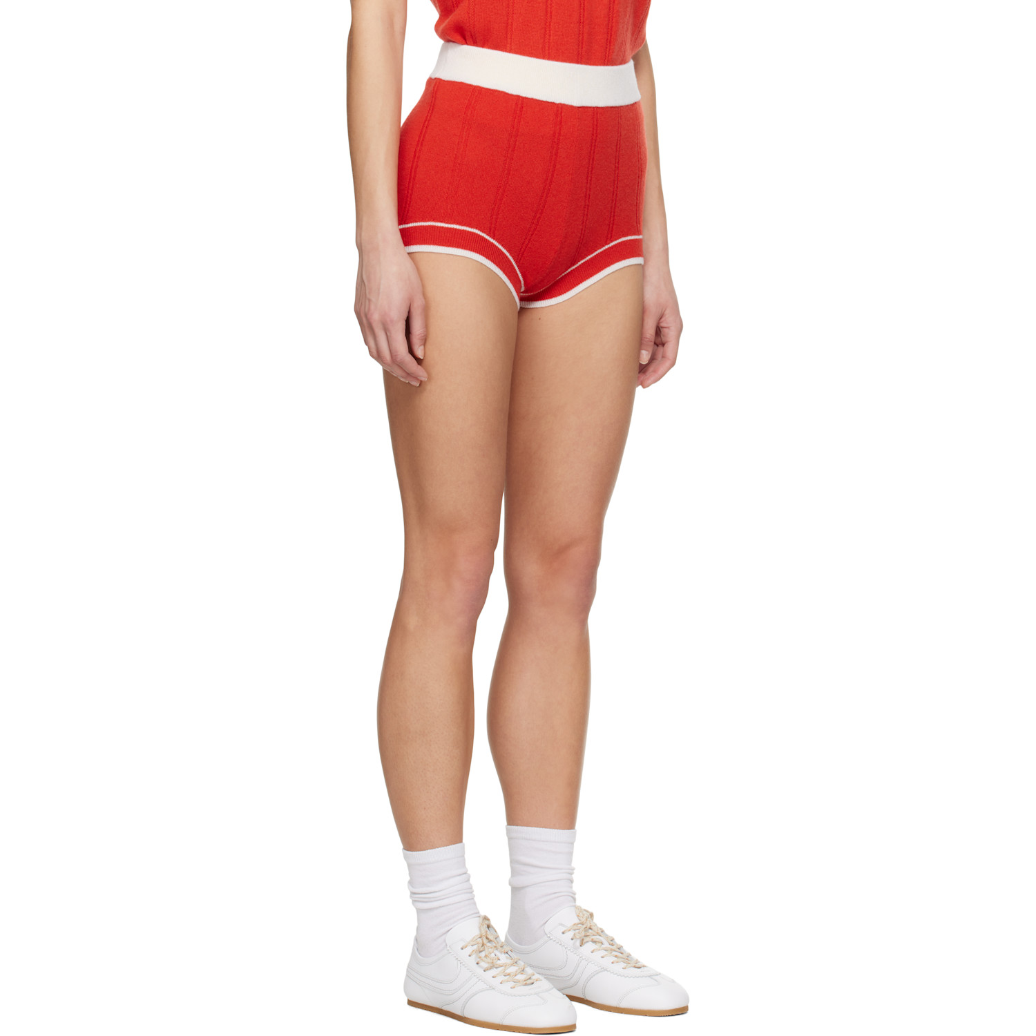  Guest In Residence Red Racer Shorts 