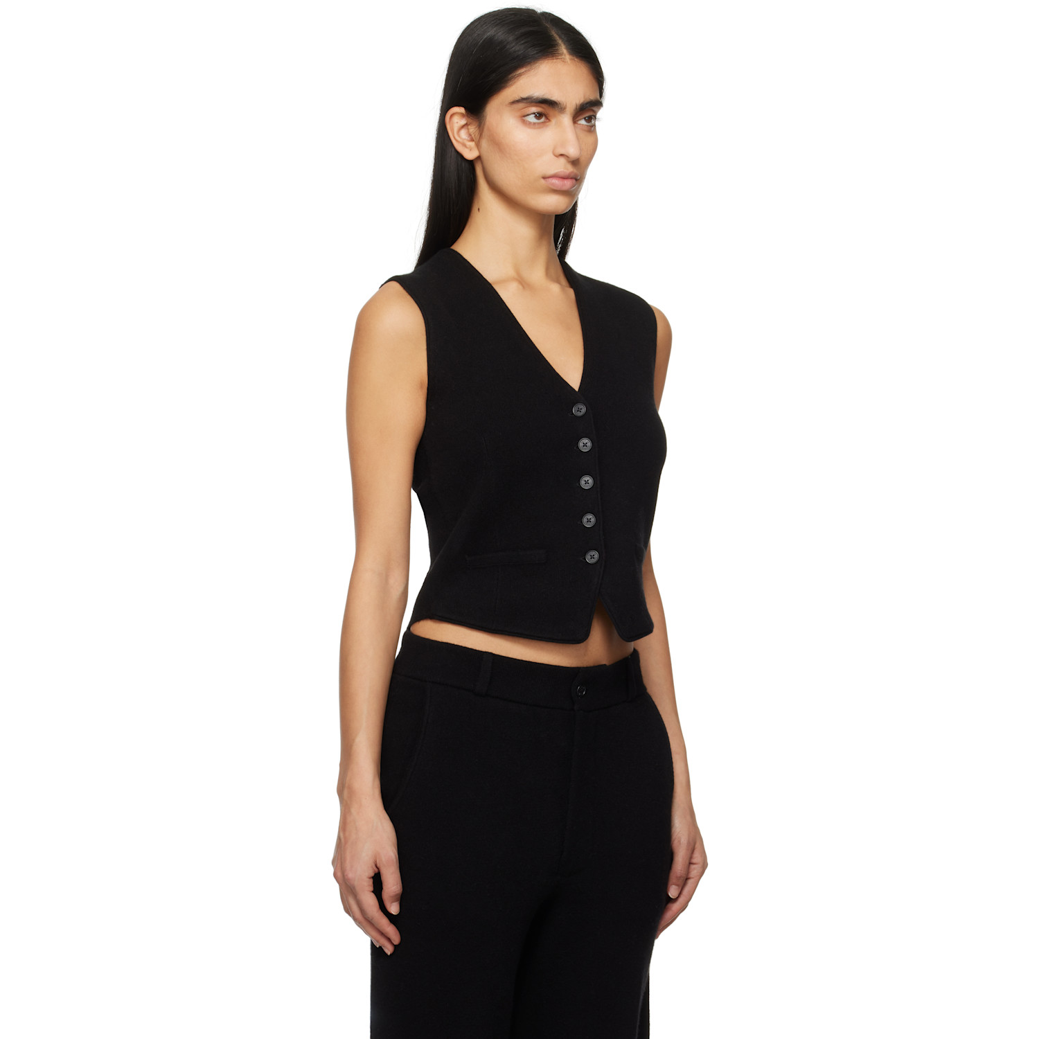  Guest In Residence Black Tailored Vest 